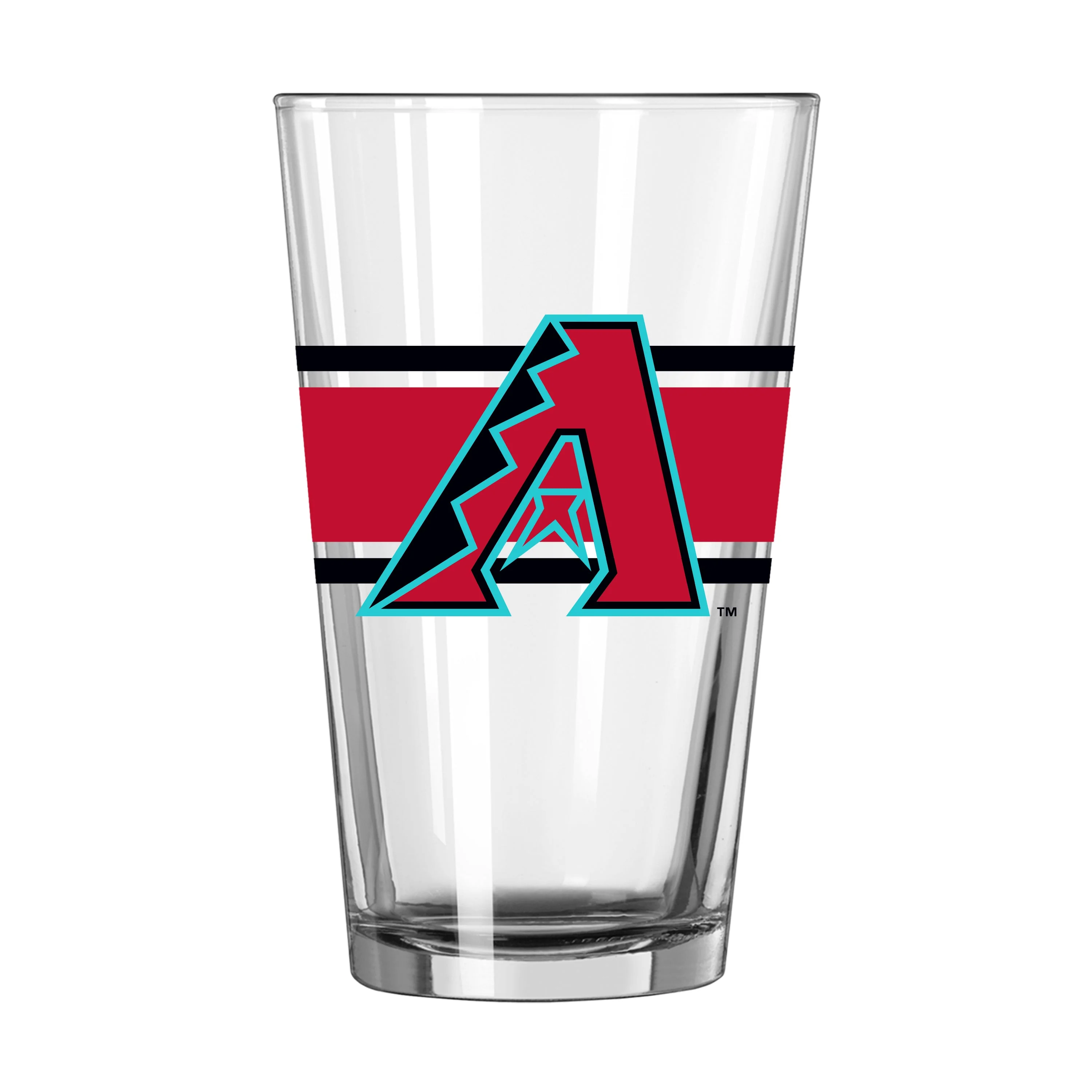 Arizona Diamondbacks 16oz Stripe Pint Glass