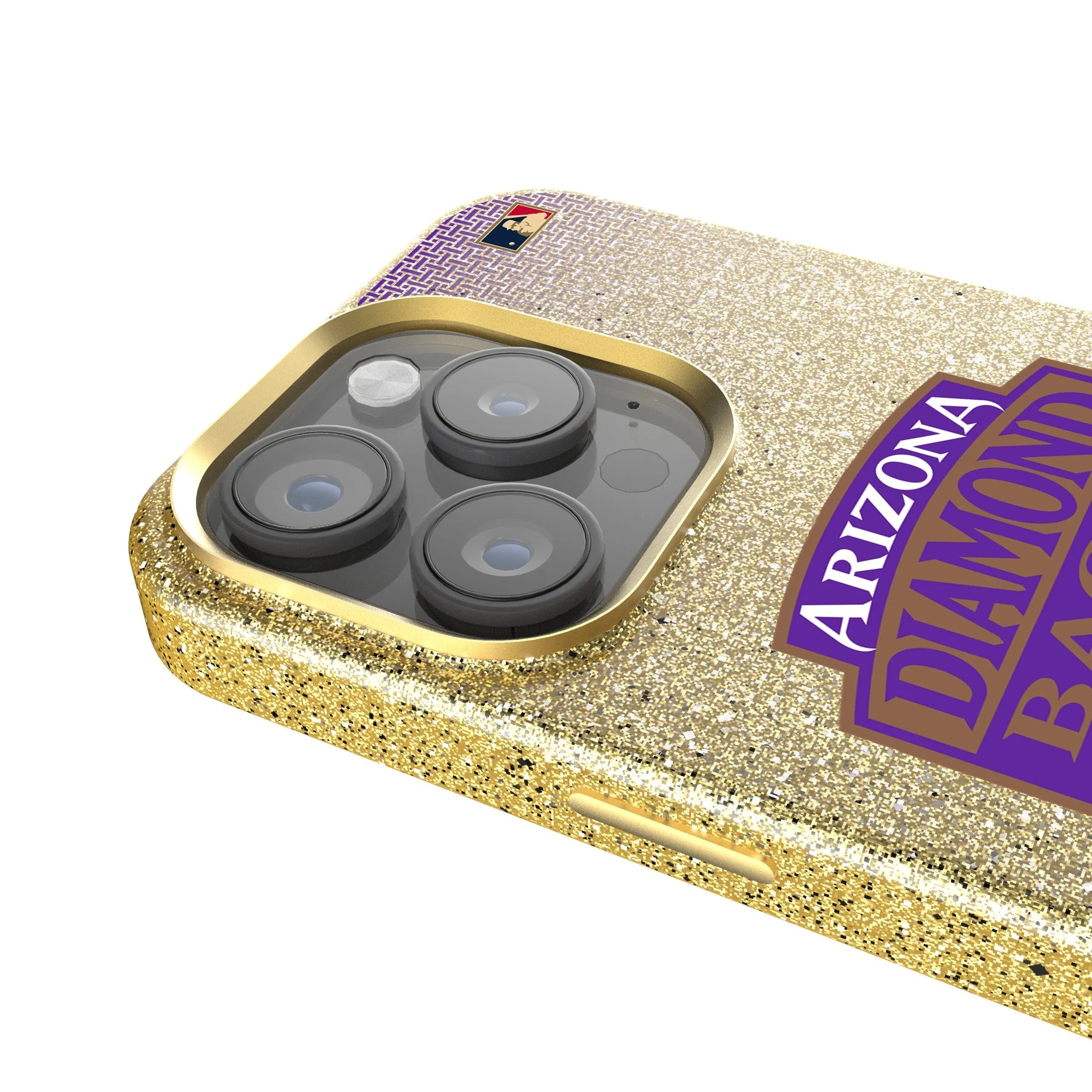 Arizona Diamondbacks 1999-2006 - Cooperstown Collection Linen Bling Phone Case for Apple iPhone - Image 4