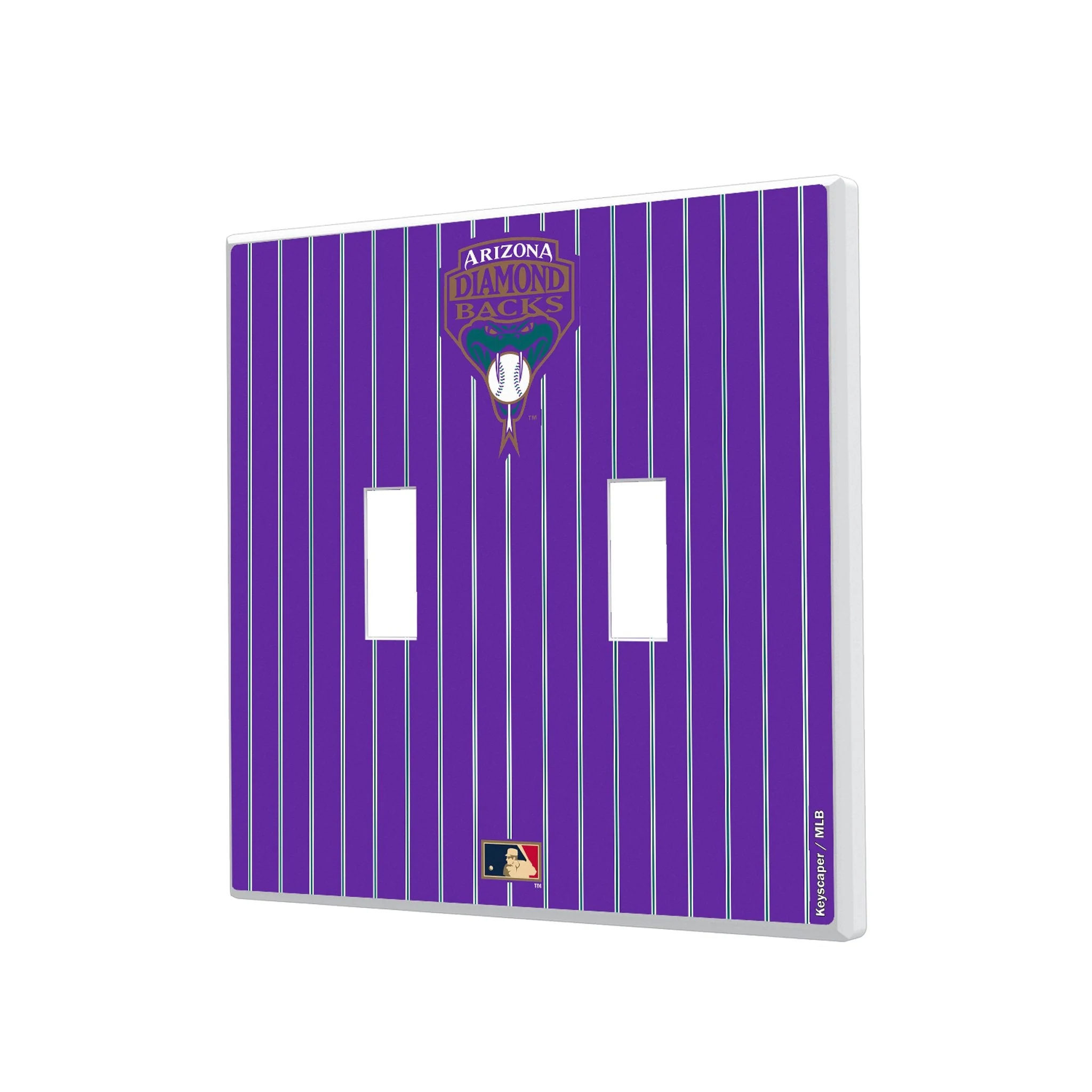 Arizona Diamondbacks 1999-2006 - Cooperstown Collection Pinstripe Hidden-Screw Light Switch Plate - Image 3