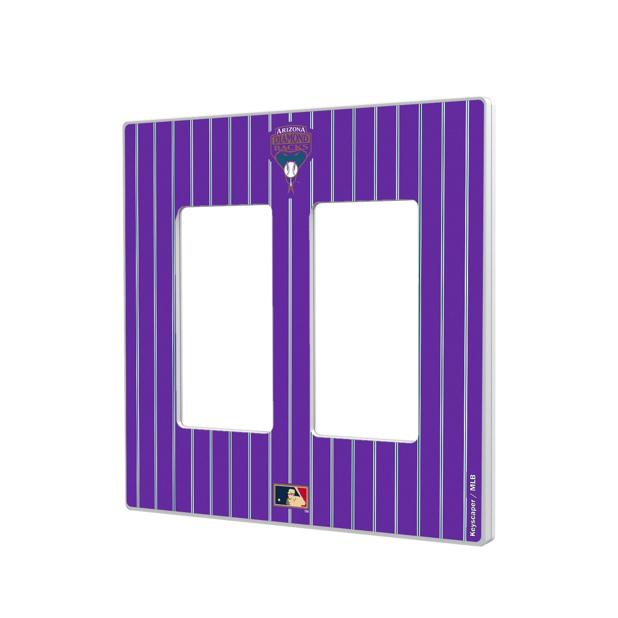 Arizona Diamondbacks 1999-2006 - Cooperstown Collection Pinstripe Hidden-Screw Light Switch Plate - Image 4