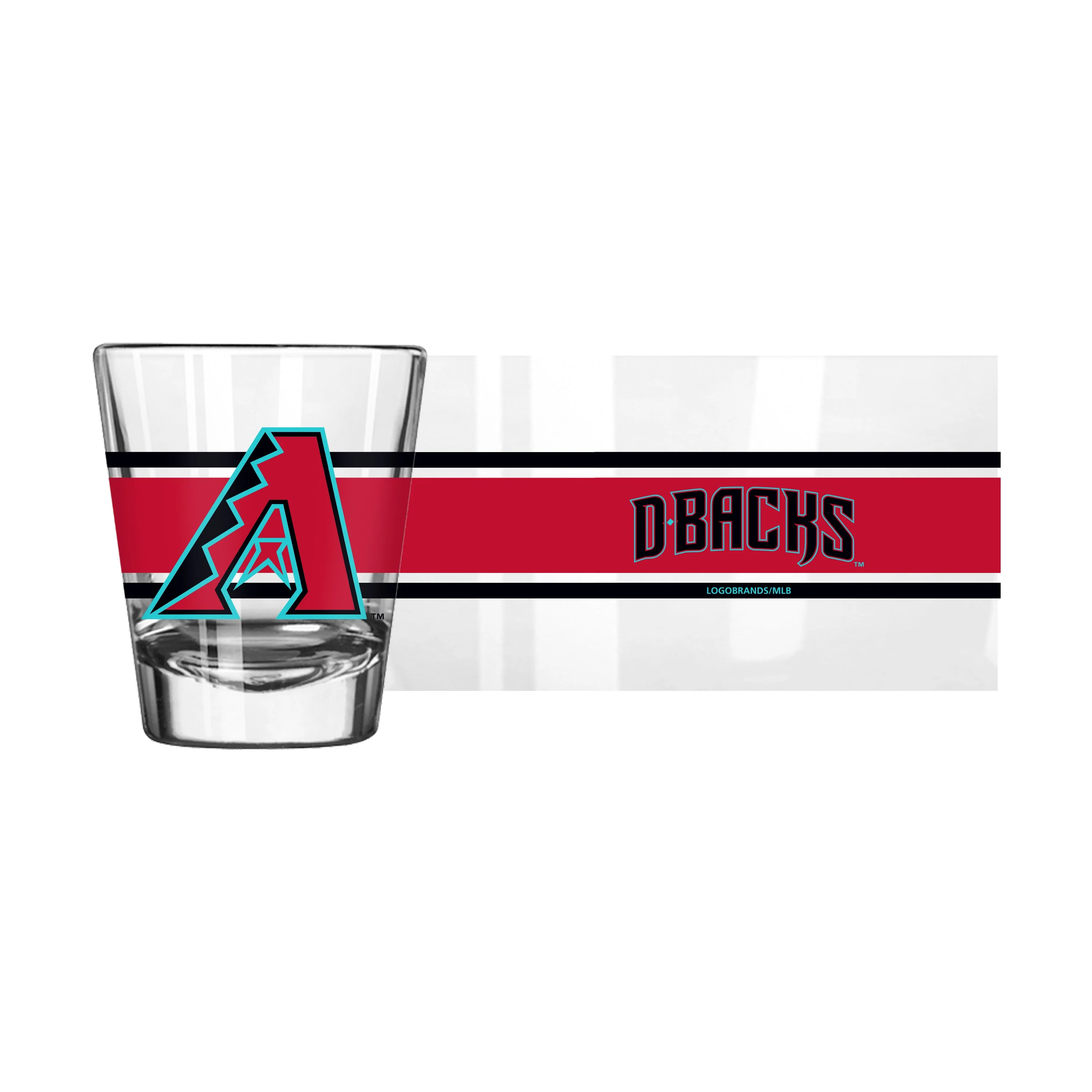Arizona Diamondbacks 2oz Stripe Shot Glass - Image 2