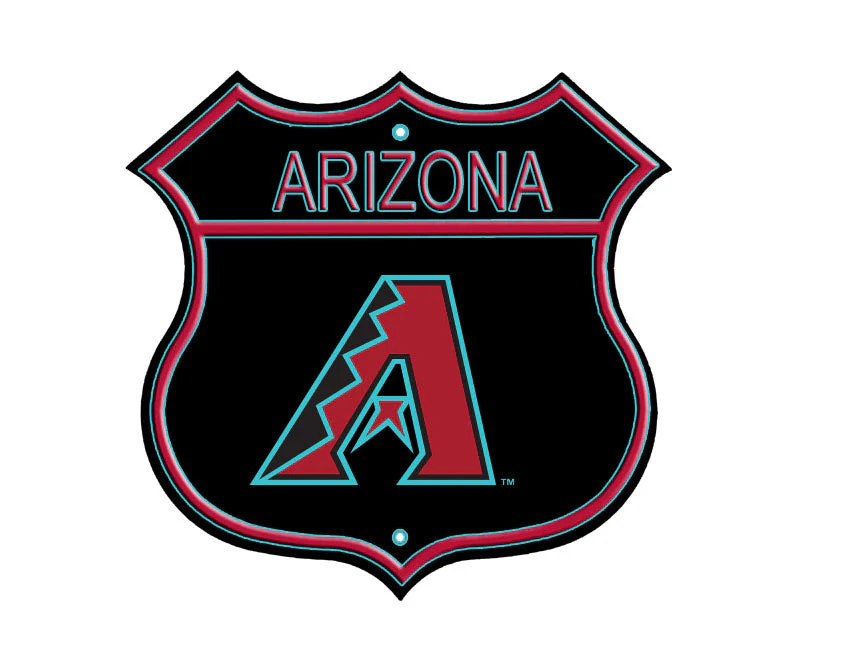 Arizona Diamondbacks Embossed Steel Route Sign
