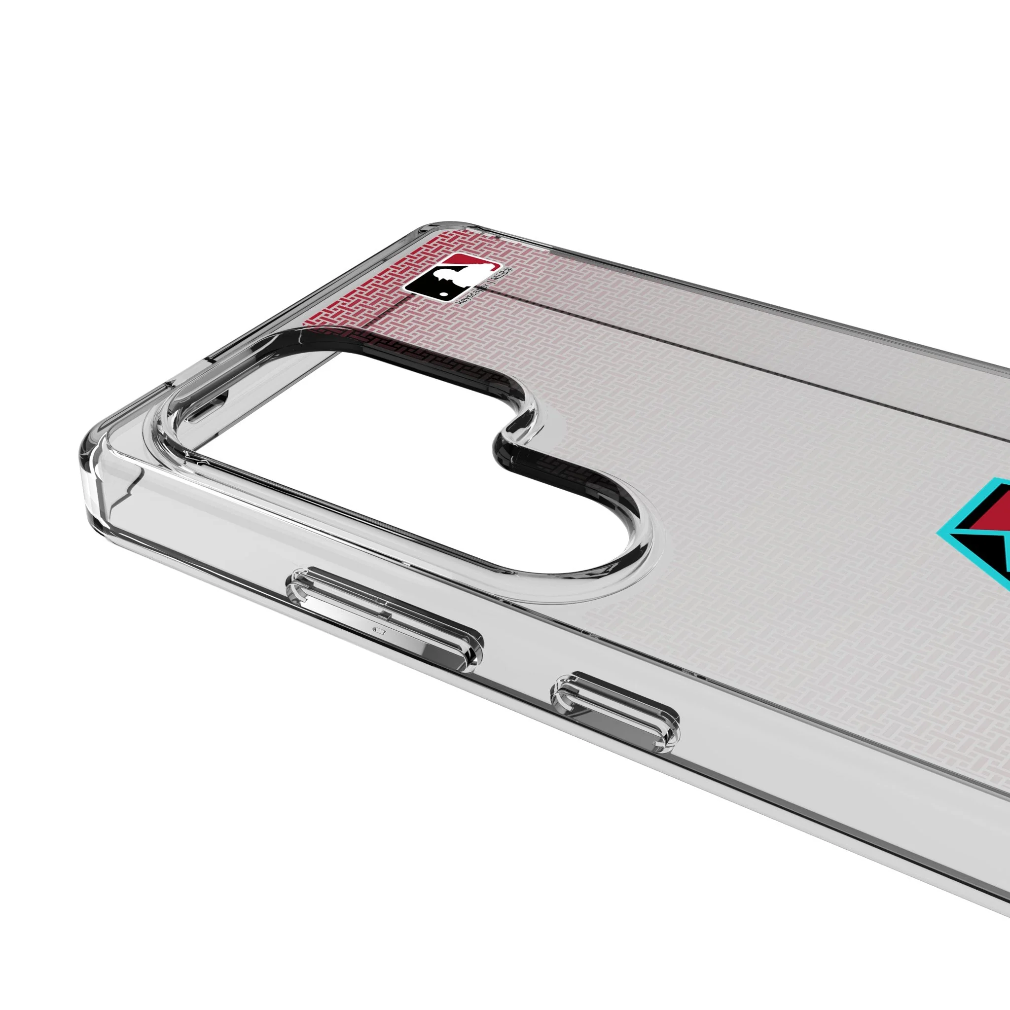 Arizona Diamondbacks Linen Clear Phone Case for Samsung Galaxy - Image 3
