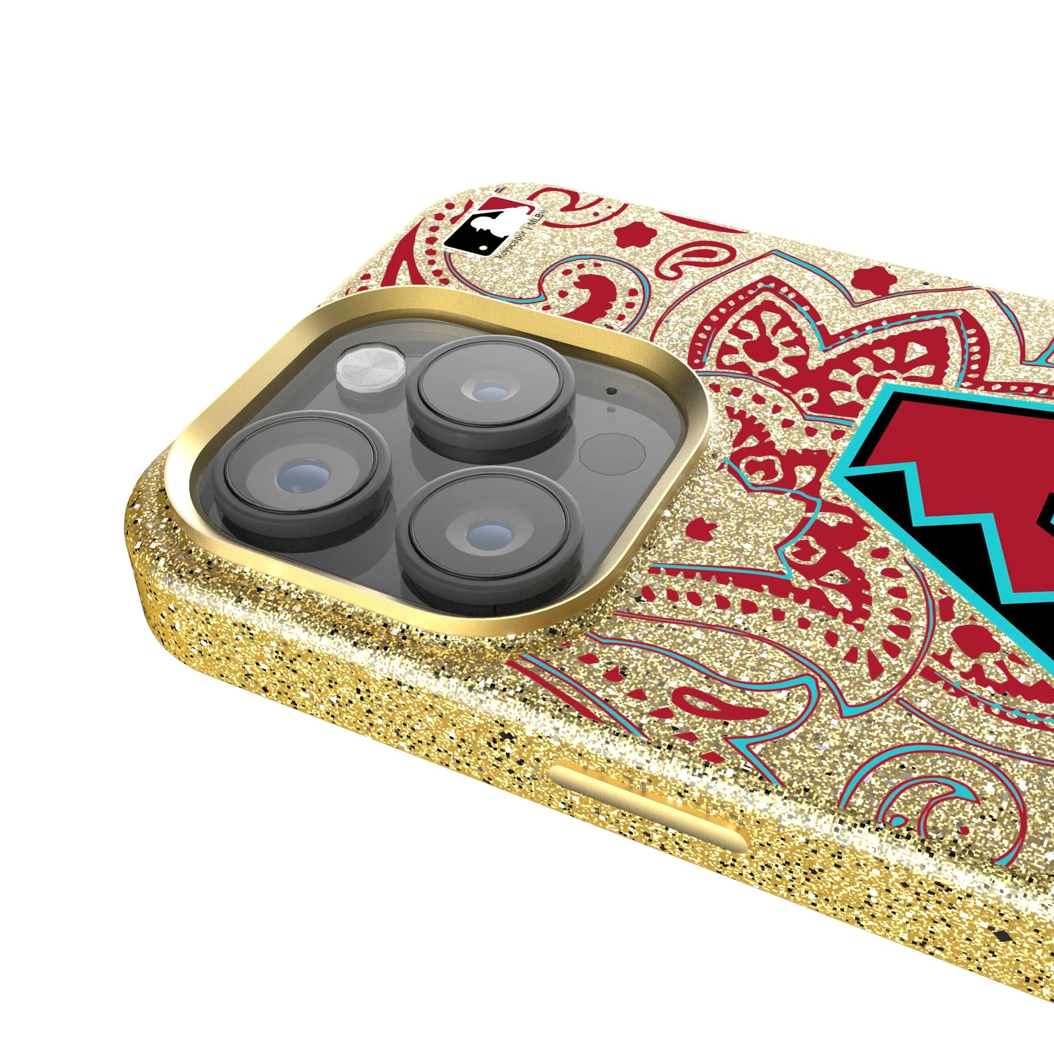 Arizona Diamondbacks Paisley Bling Phone Case - Image 4