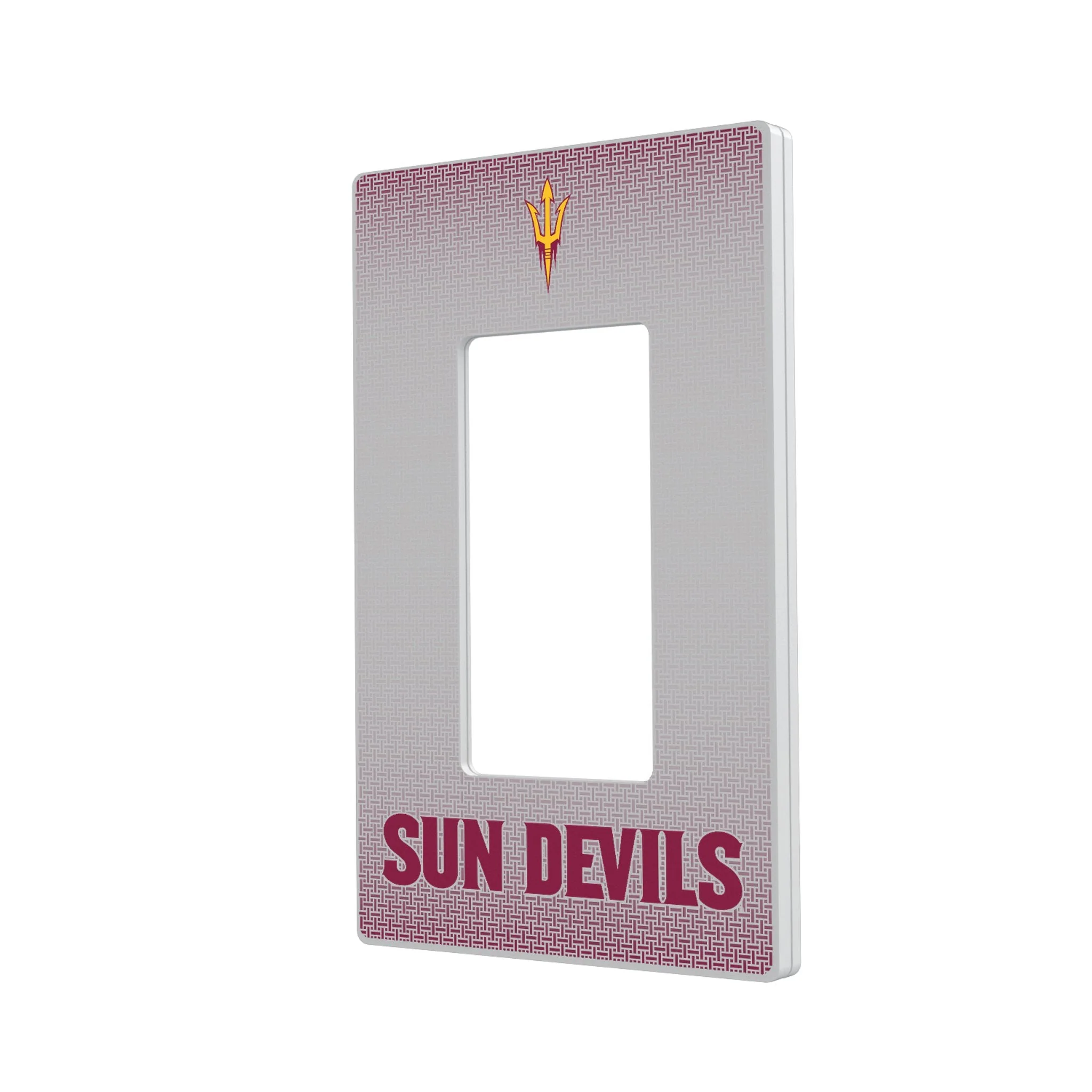 Arizona State University Sun Devils Linen Hidden-Screw Light Switch Plate - Image 2