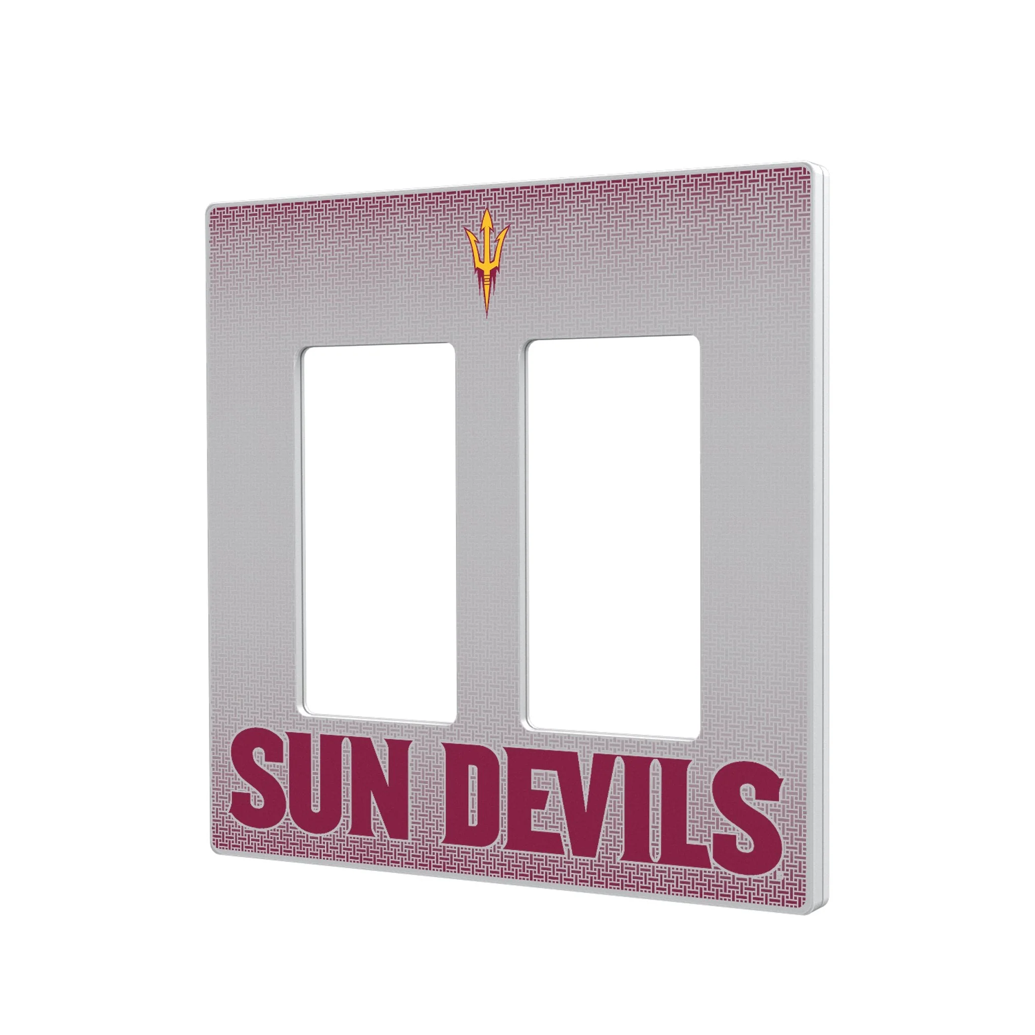 Arizona State University Sun Devils Linen Hidden-Screw Light Switch Plate - Image 4