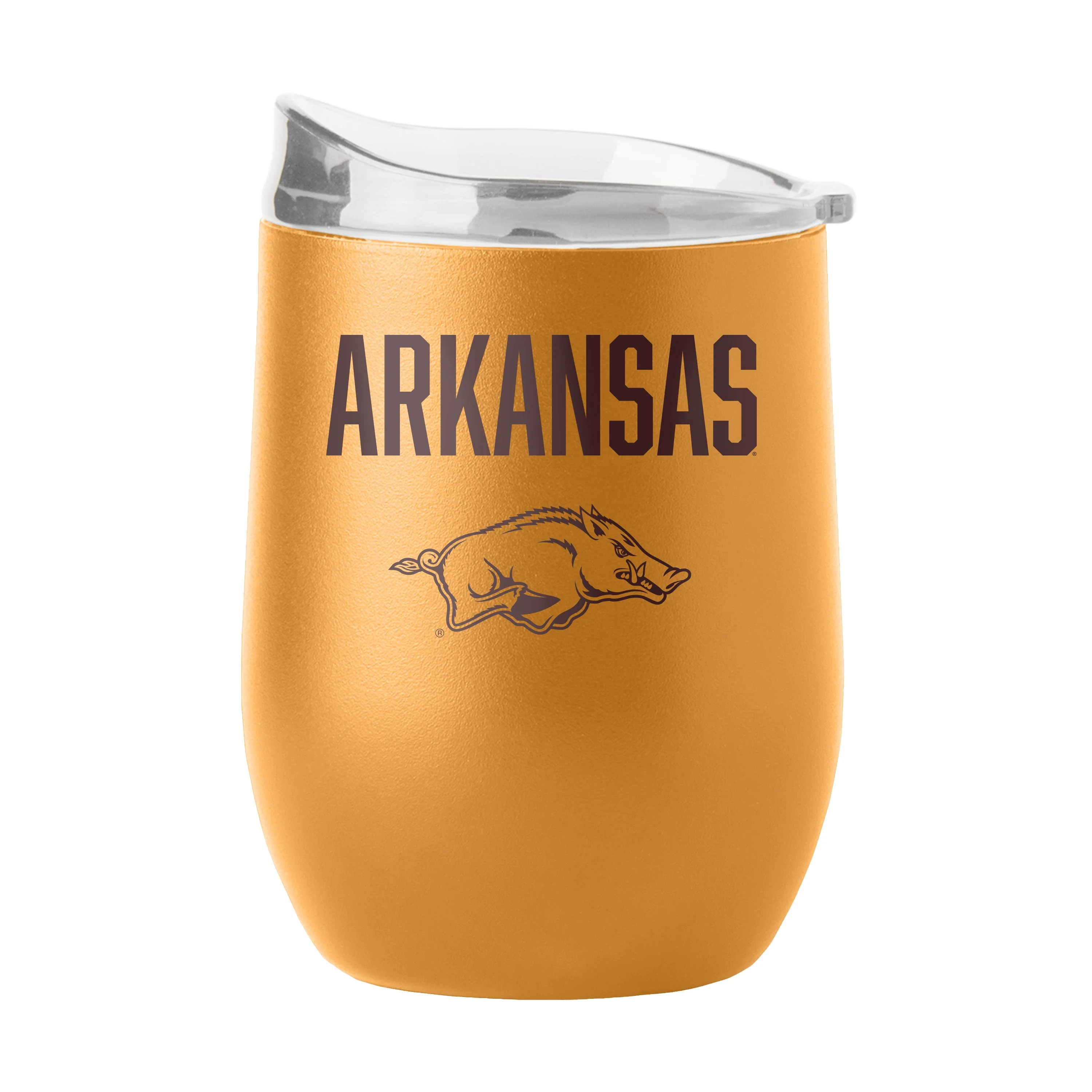 Arkansas Razorbacks 16oz Huddle Powder Coat Curved Beverage