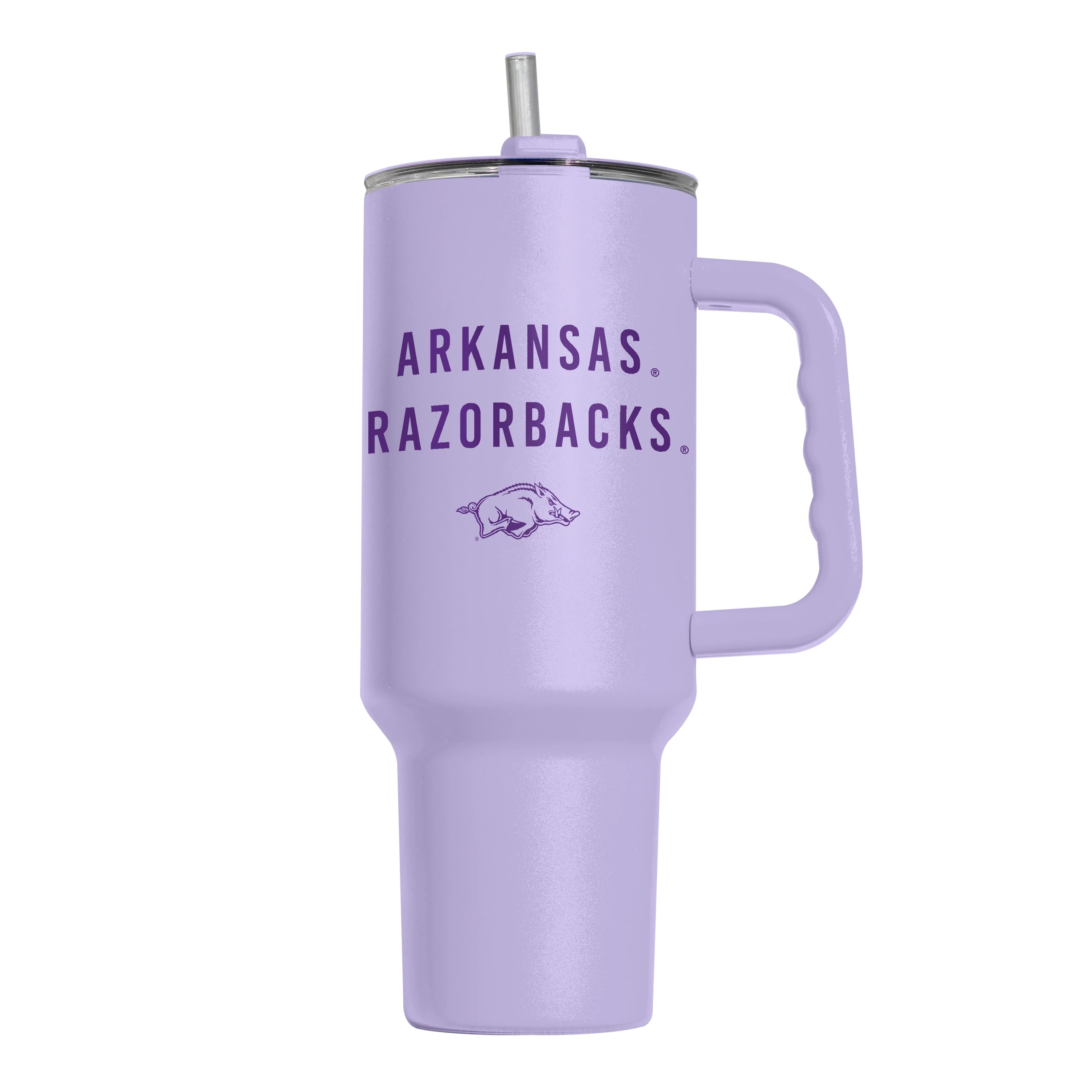 Arkansas Razorbacks 40oz Tonal Lavender Powder Coat Tumbler