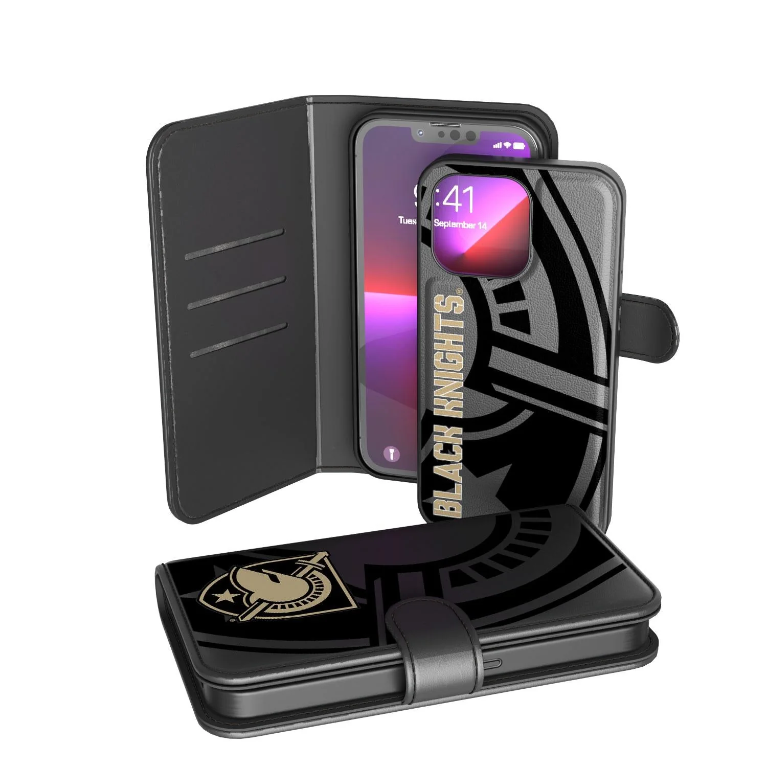 Army Academy Black Knights Tilt Wallet Case