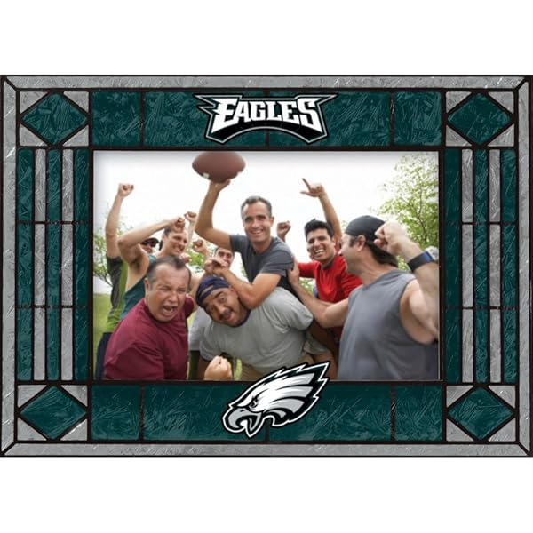 Art Glass Frame Philadelphia Eagles-Horizontal Frame