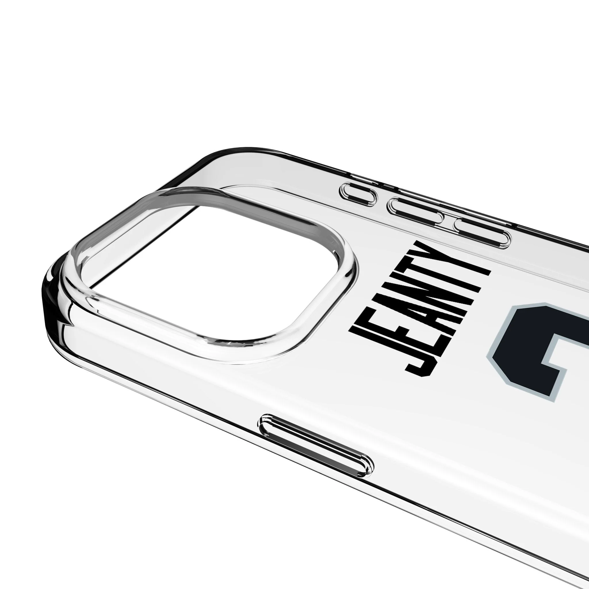Ashton Jeanty Las Vegas Raiders 2 Game Tactic Clear Phone Case for Apple iPhone - Image 3