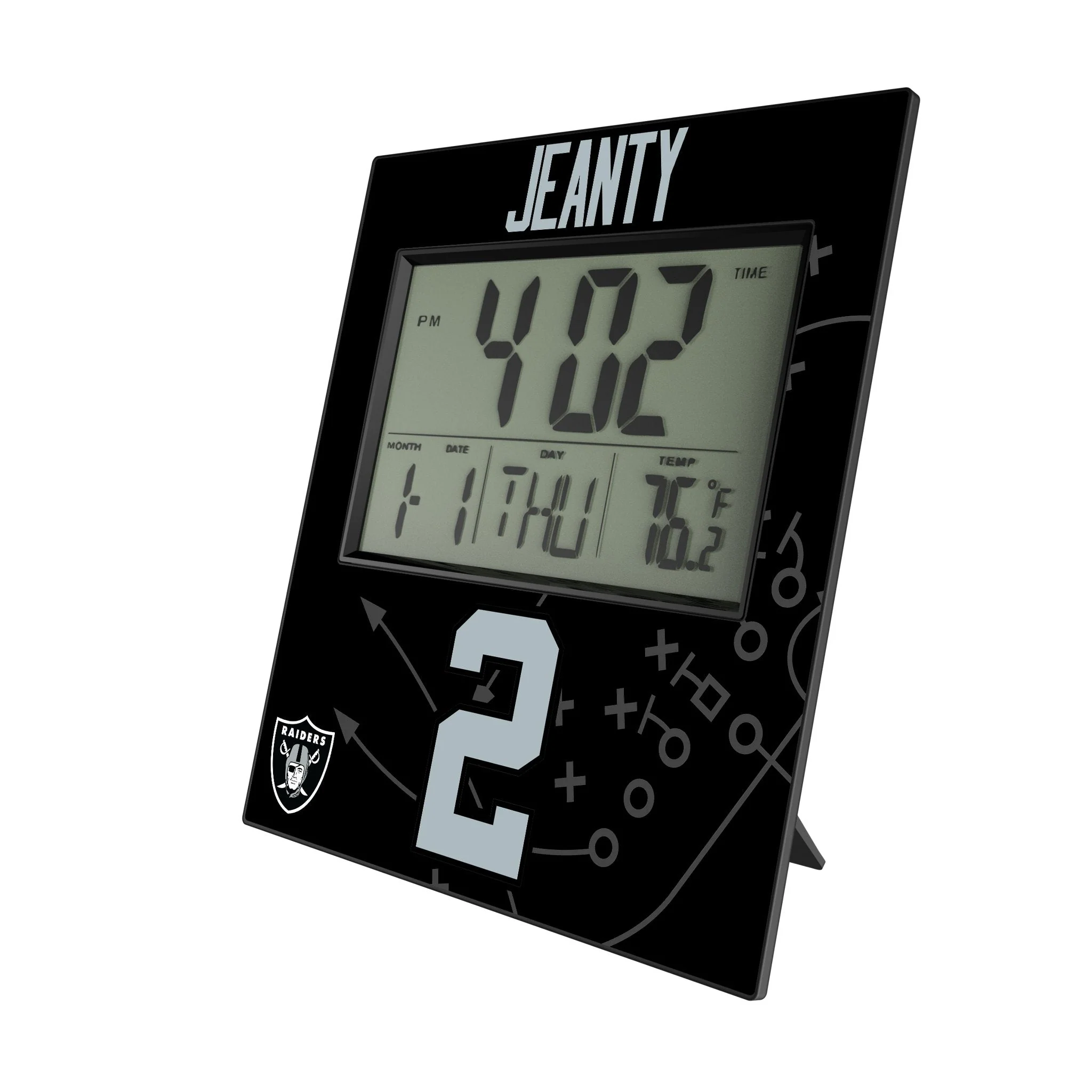 Ashton Jeanty Las Vegas Raiders 2 Game Tactic Wall Clock