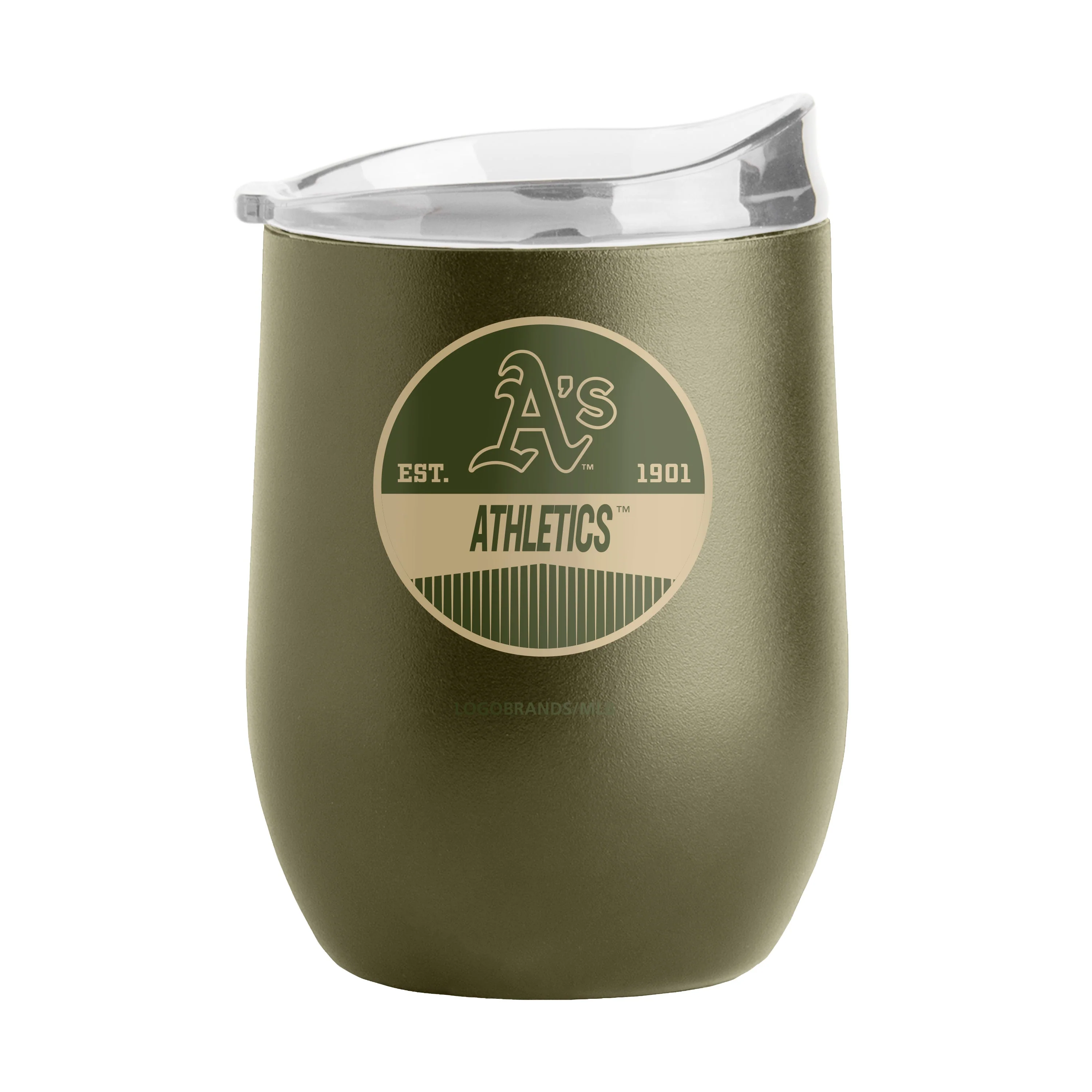 Athletics 16oz Badge Powder Coat Curved Beverage - Image 2
