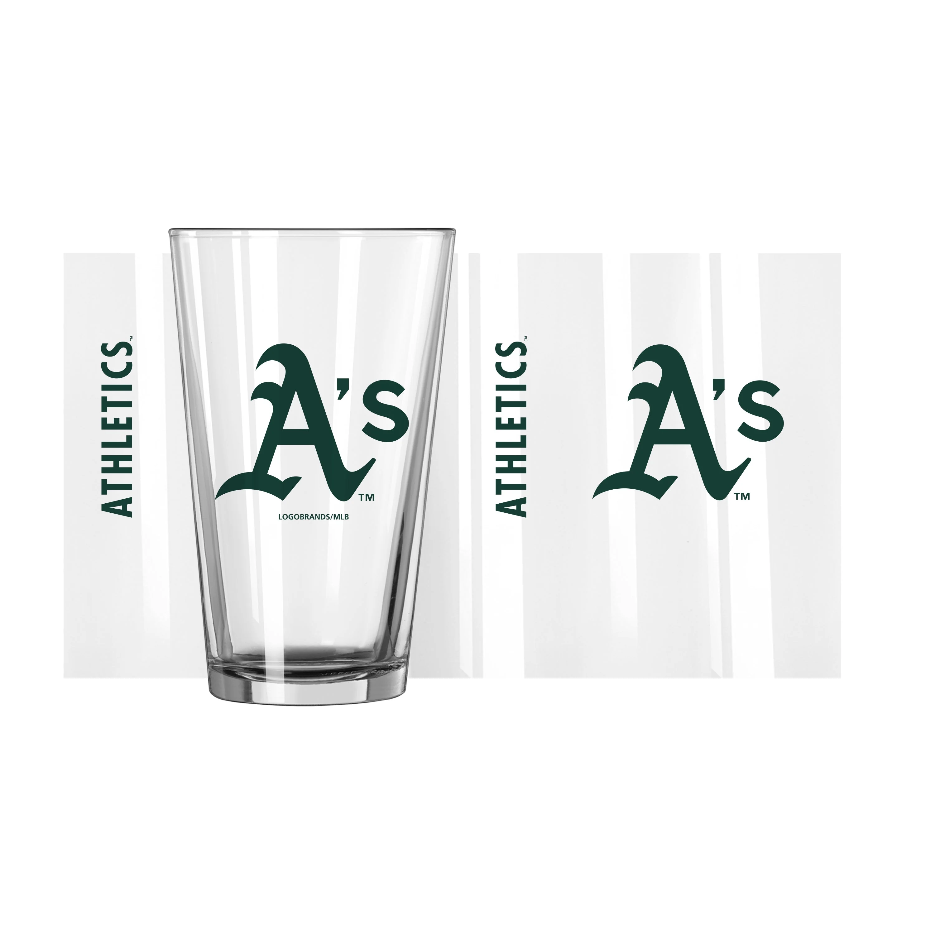 Athletics 16oz Gameday Pint Glass - Image 2