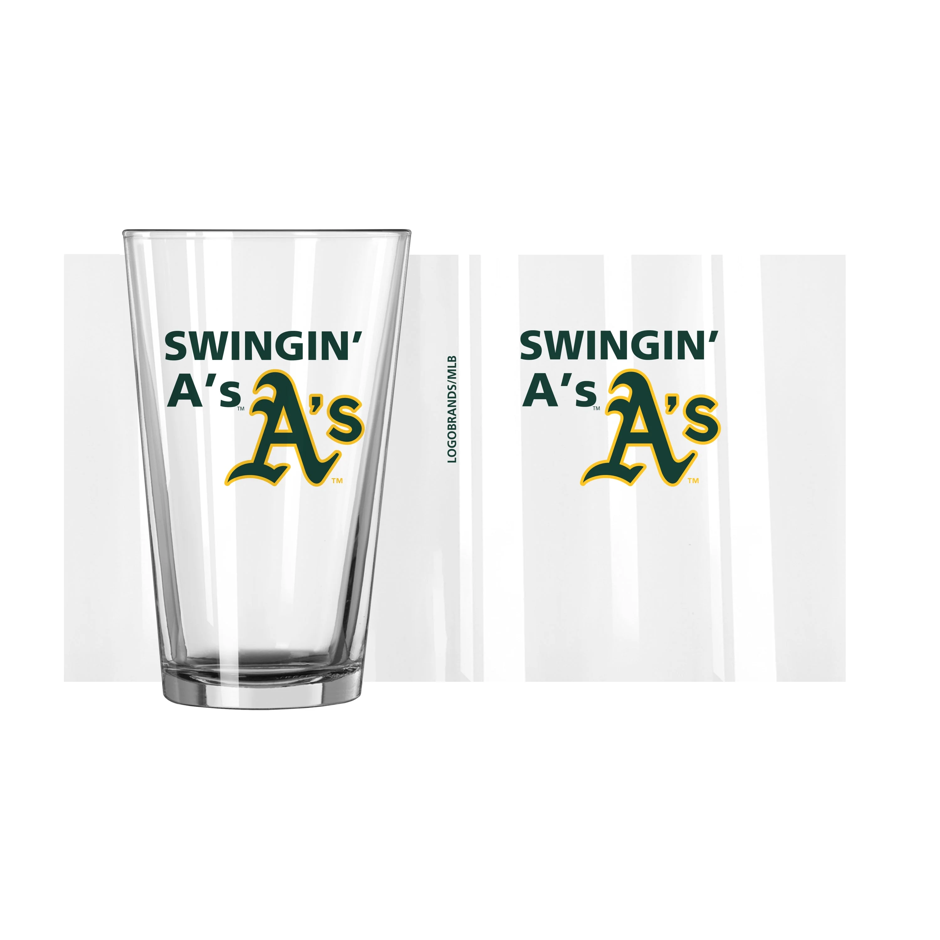 Athletics 16oz Slogan Pint Glass - Image 2