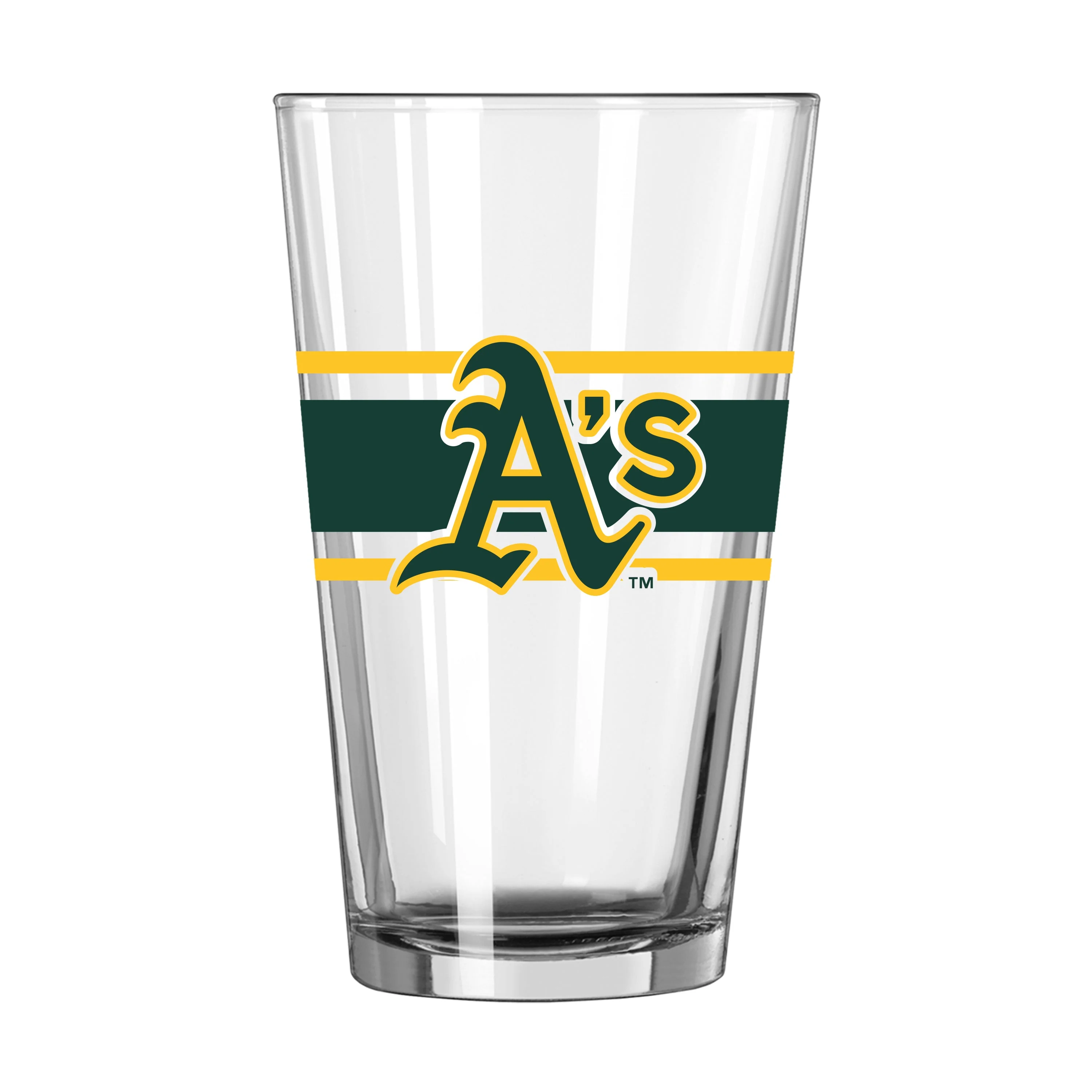 Athletics 16oz Stripe Pint Glass