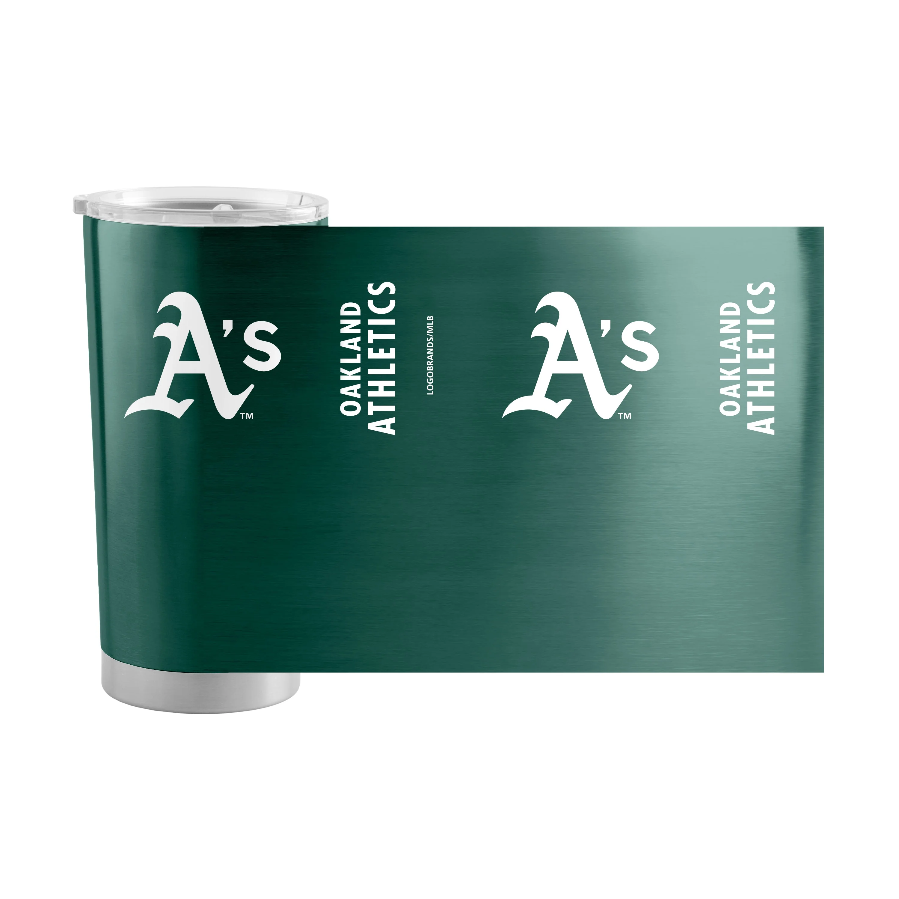 Athletics White logo 20oz Stainless Tumbler - Image 2