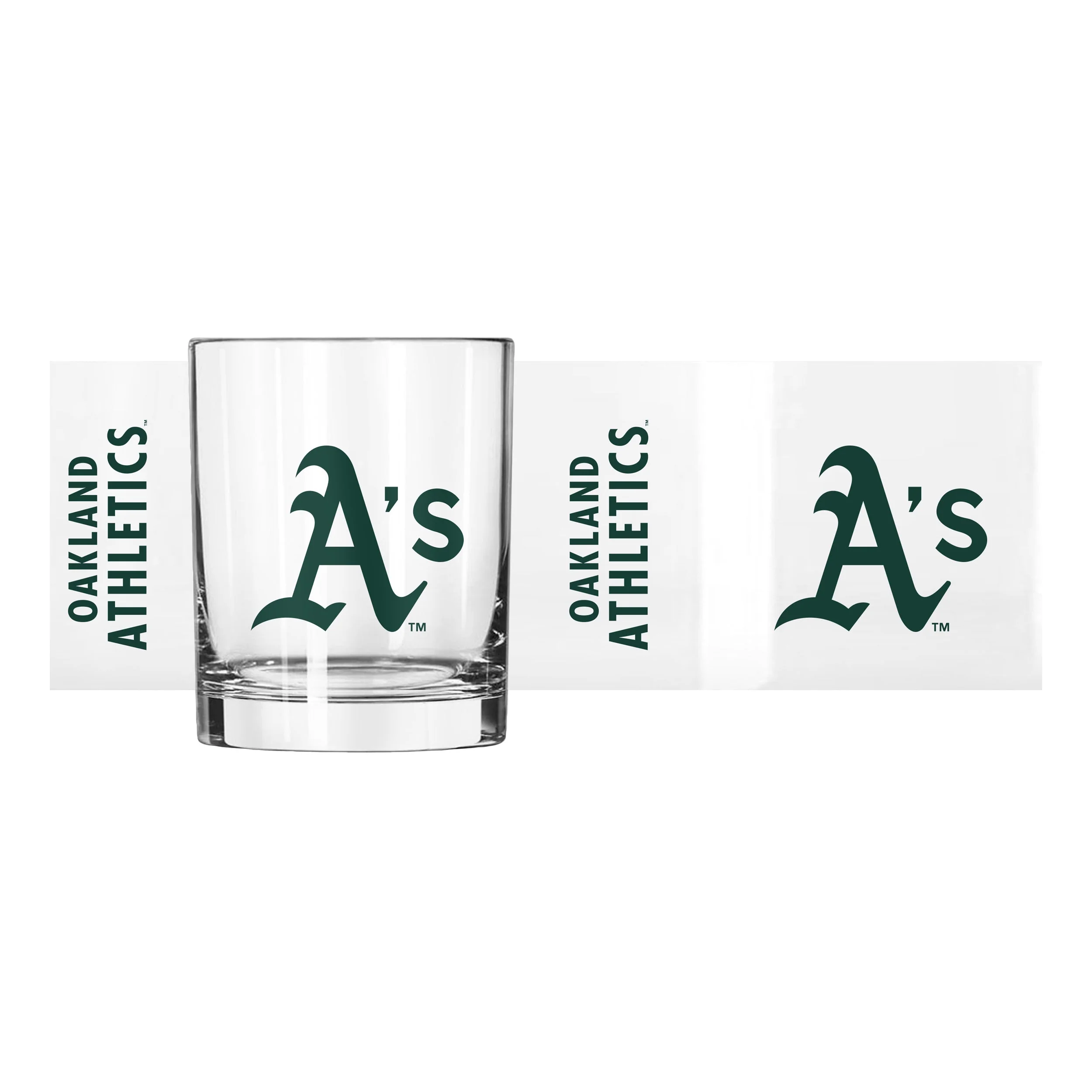Athletics 14oz Gameday Rocks Glass - Image 2