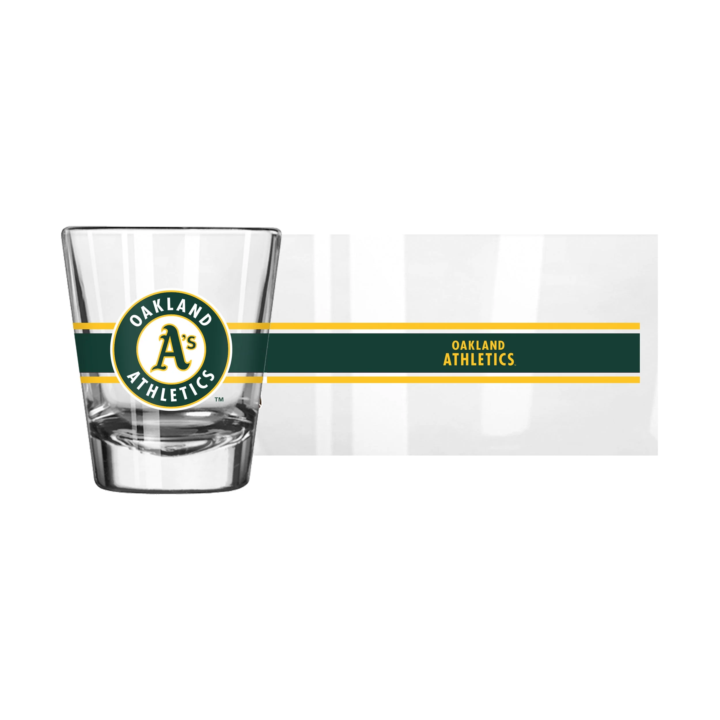 Athletics 2oz Stripe Shot Glass - Image 2