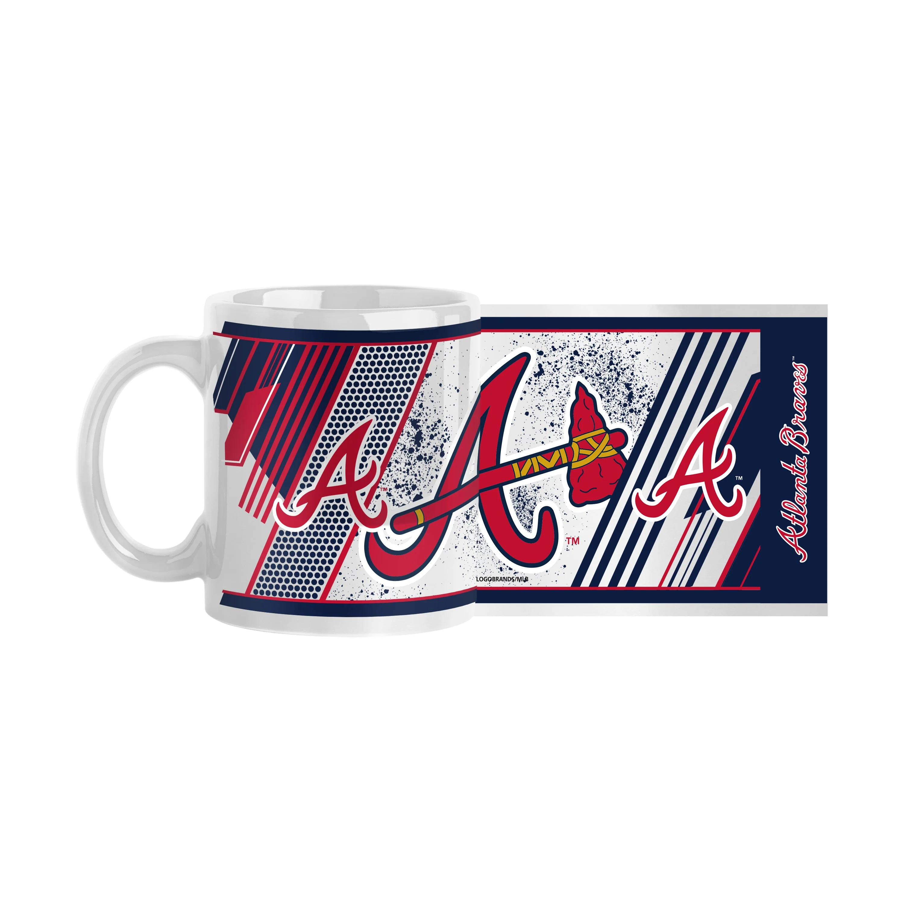 Atlanta Braves 11oz Splatter Sublimated Mug - Image 2