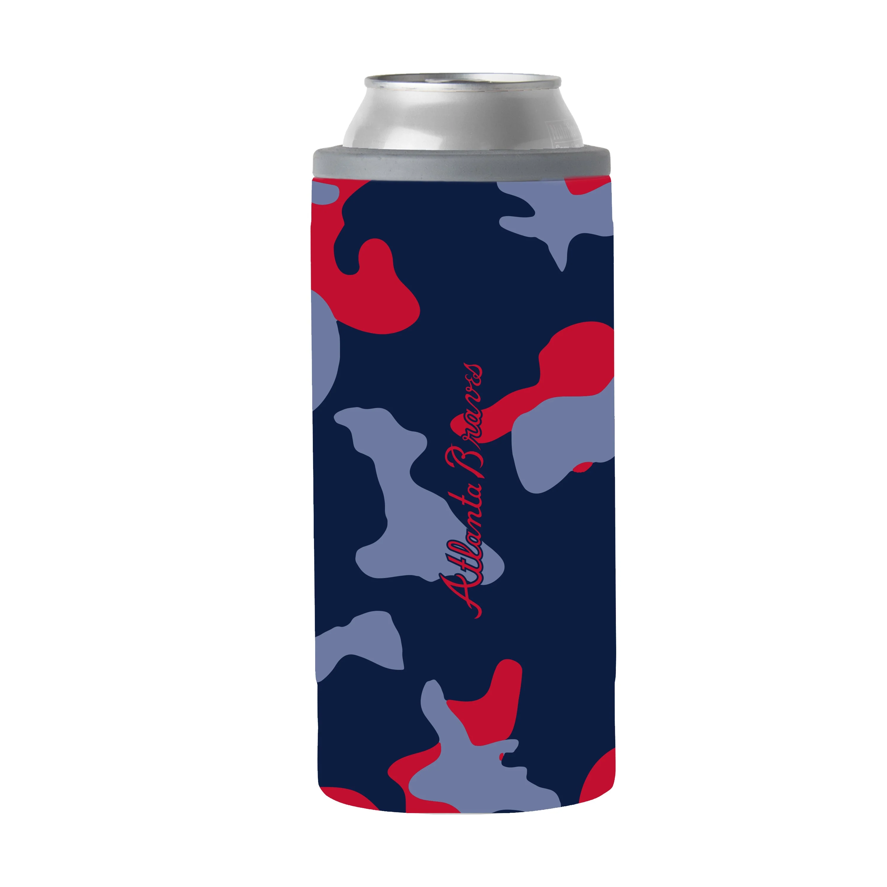 Atlanta Braves 12oz Camo Slim Can Coolie - Image 2