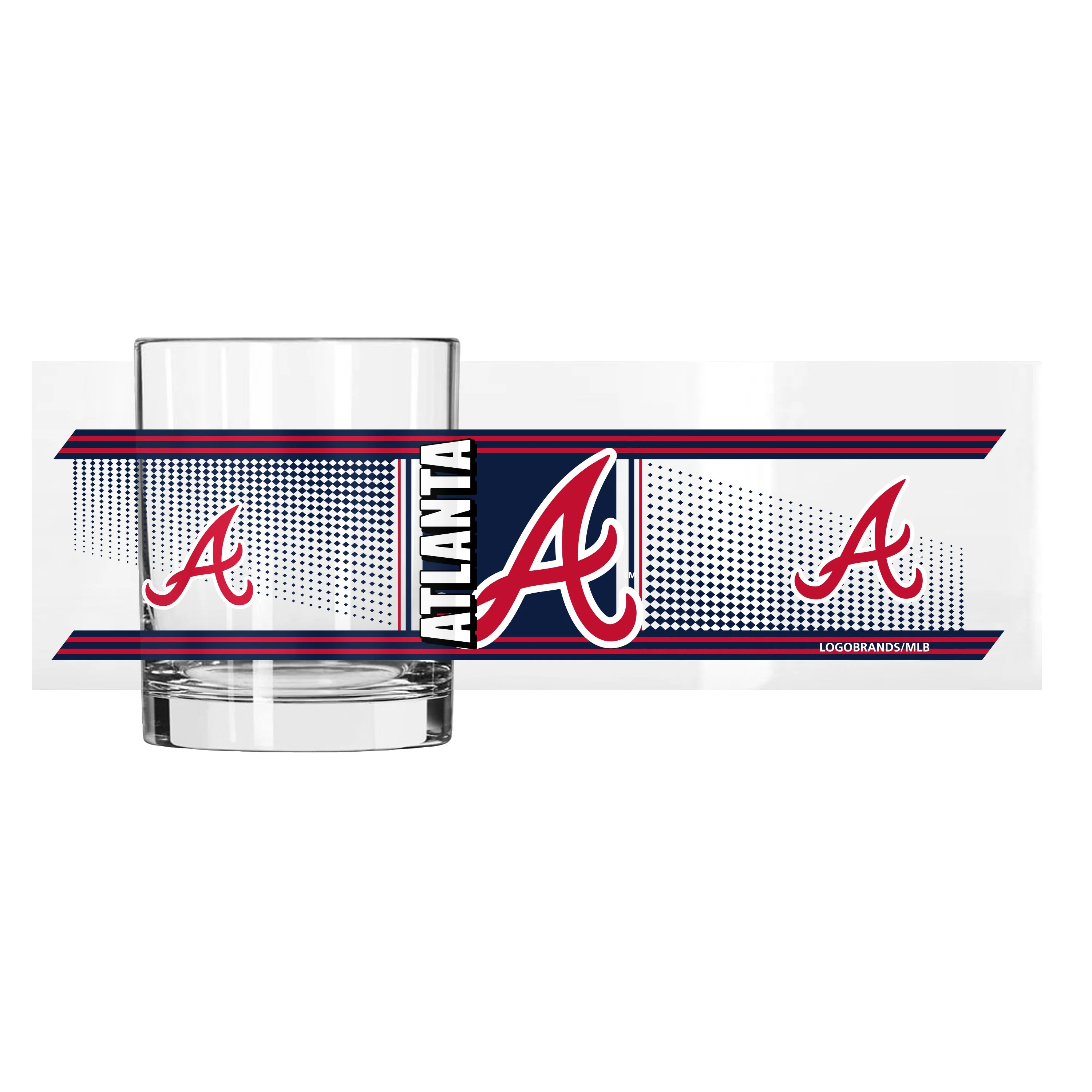 Atlanta Braves 14oz Hero Rocks Glass - Image 2