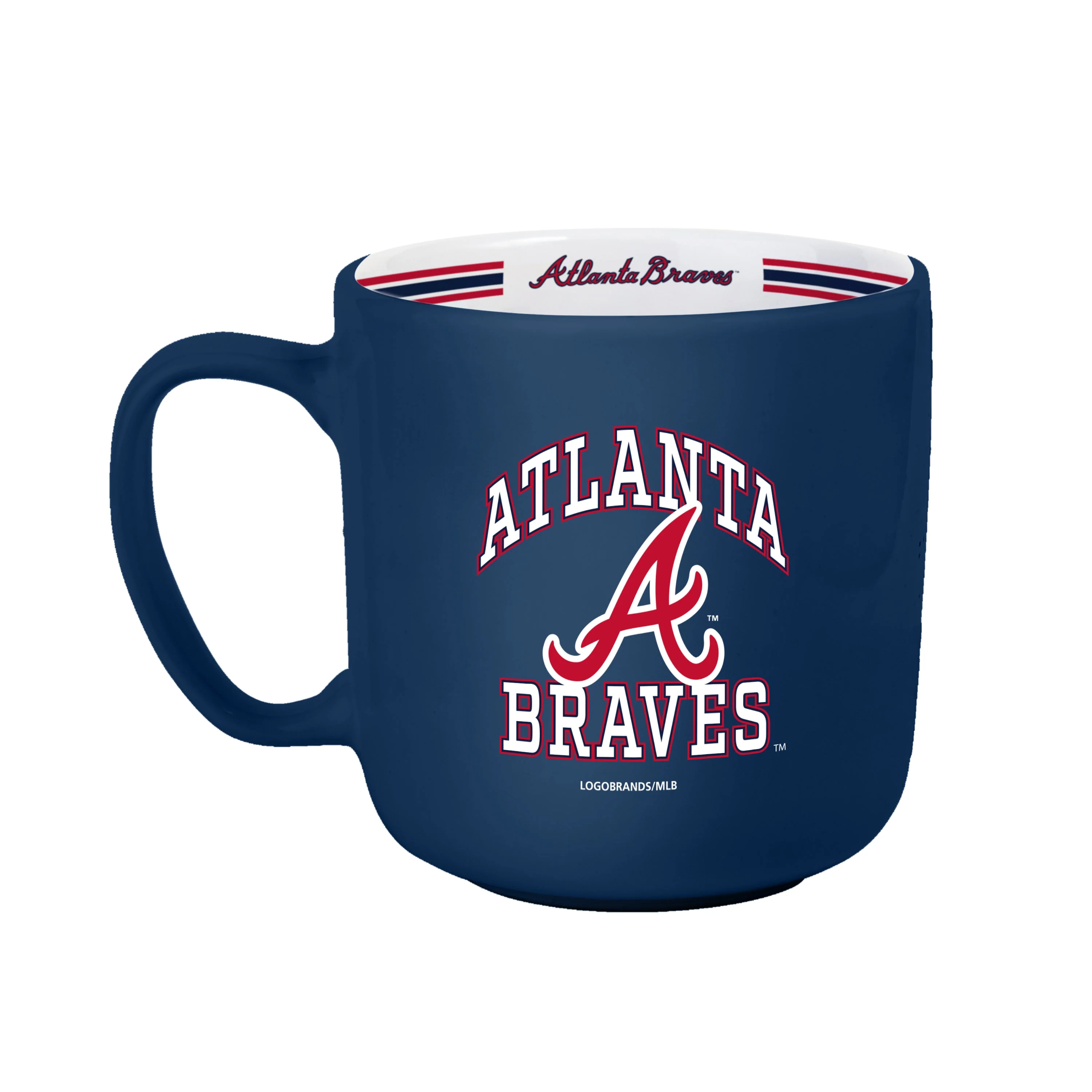 Atlanta Braves 15oz Stripe Mug - Image 2