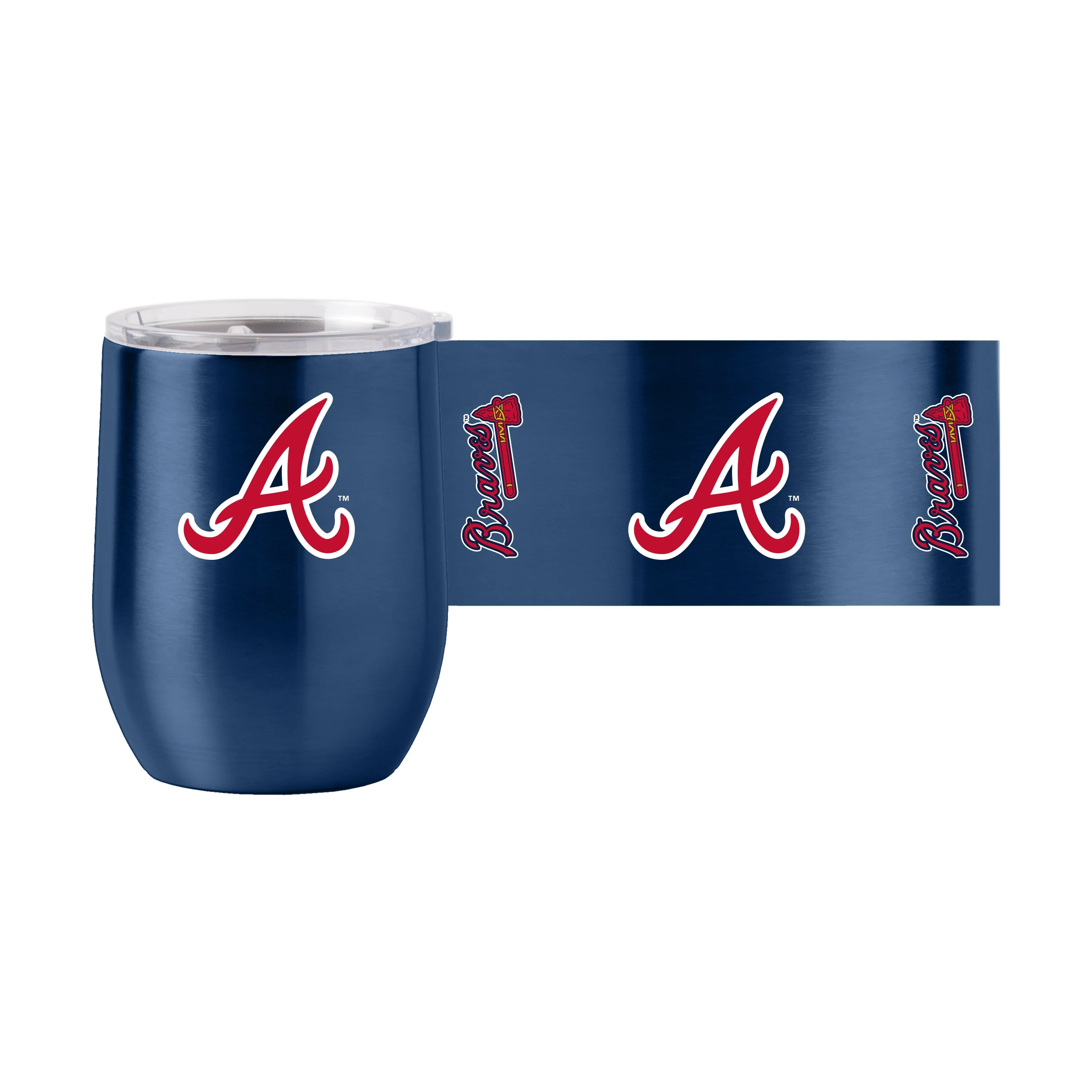 Atlanta Braves 16oz Gameday Stainless Curved Beverage - Image 2