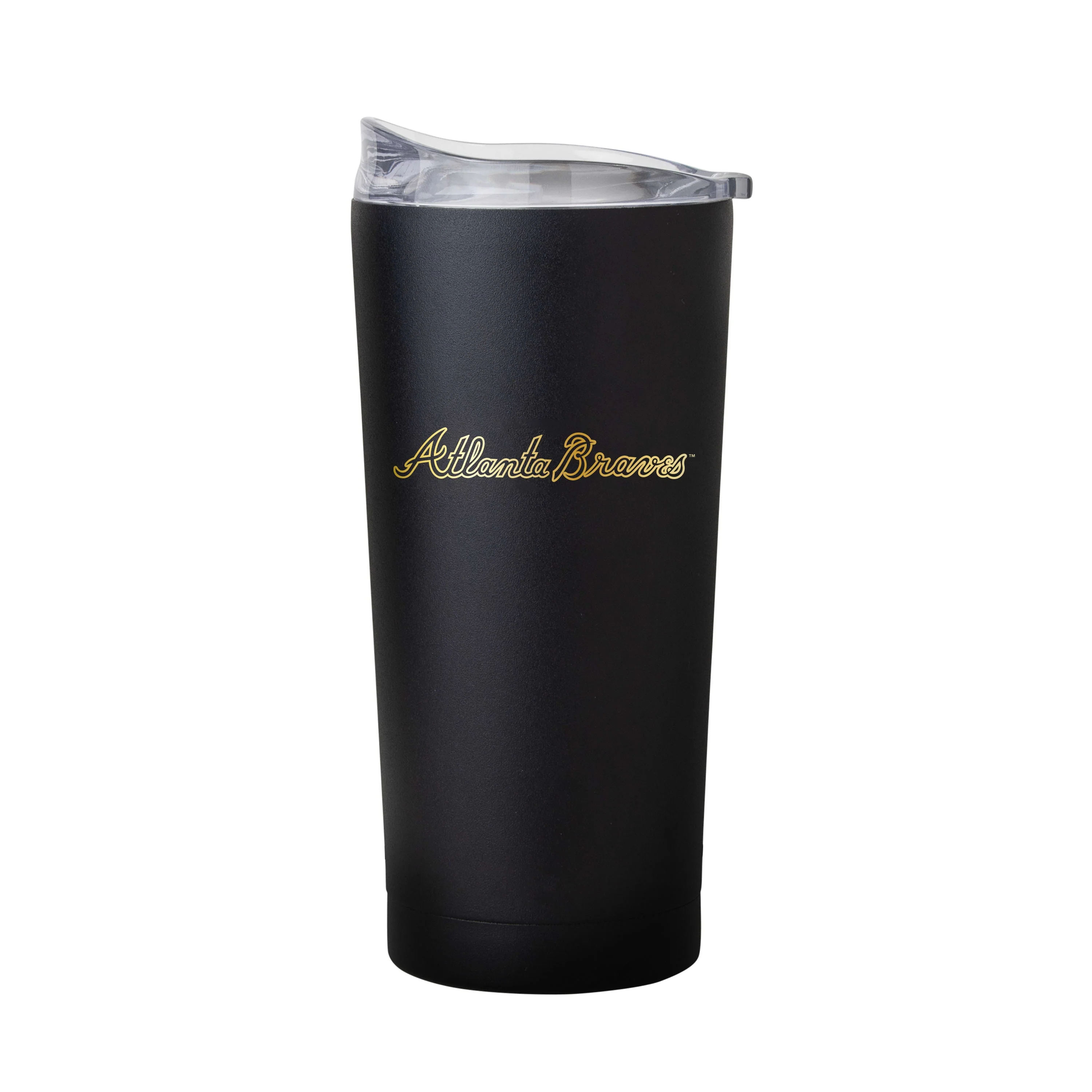 Atlanta Braves 20oz Foil Black Powder Coat Tumbler - Image 2