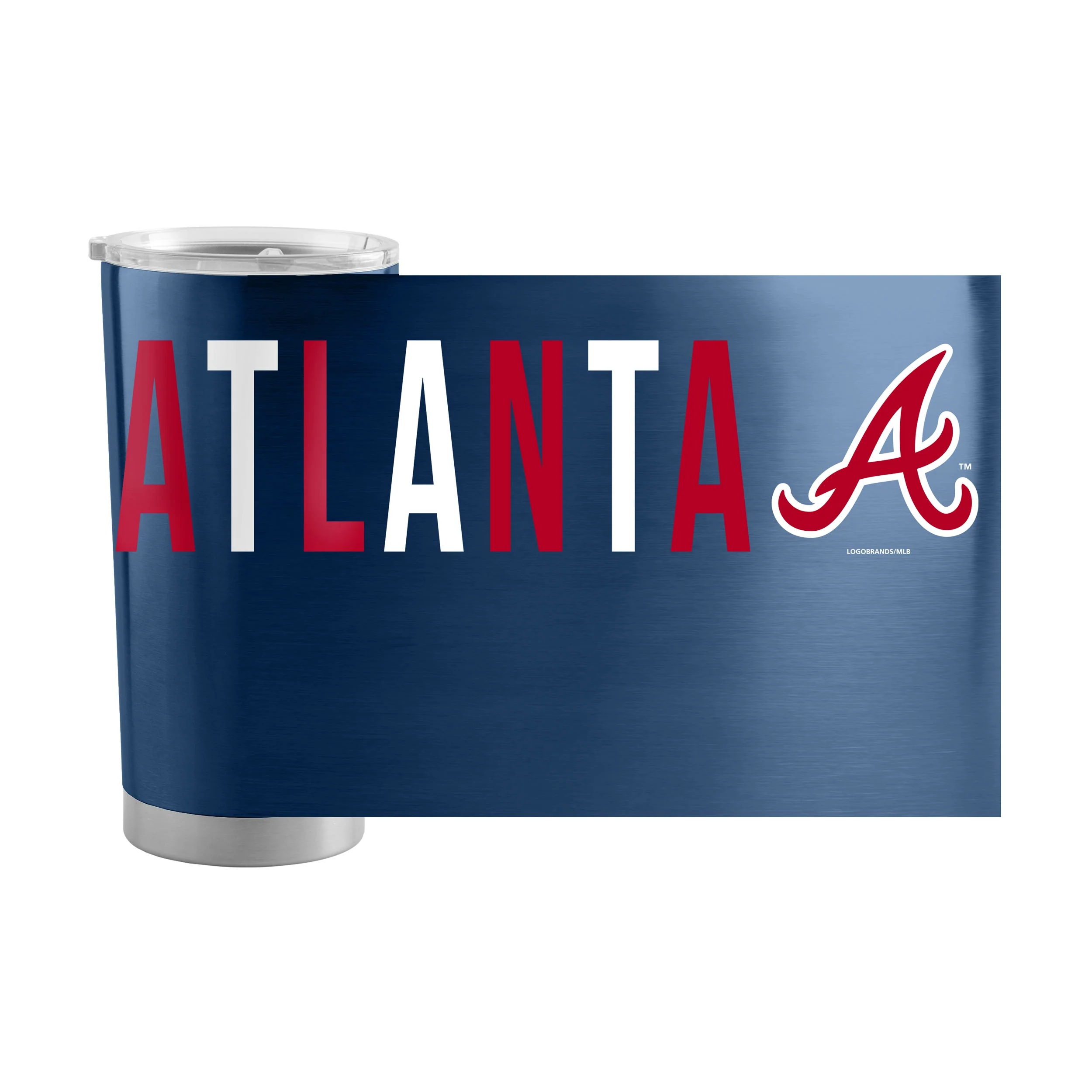 Atlanta Braves 20oz Overtime Stainless Tumbler - Image 2