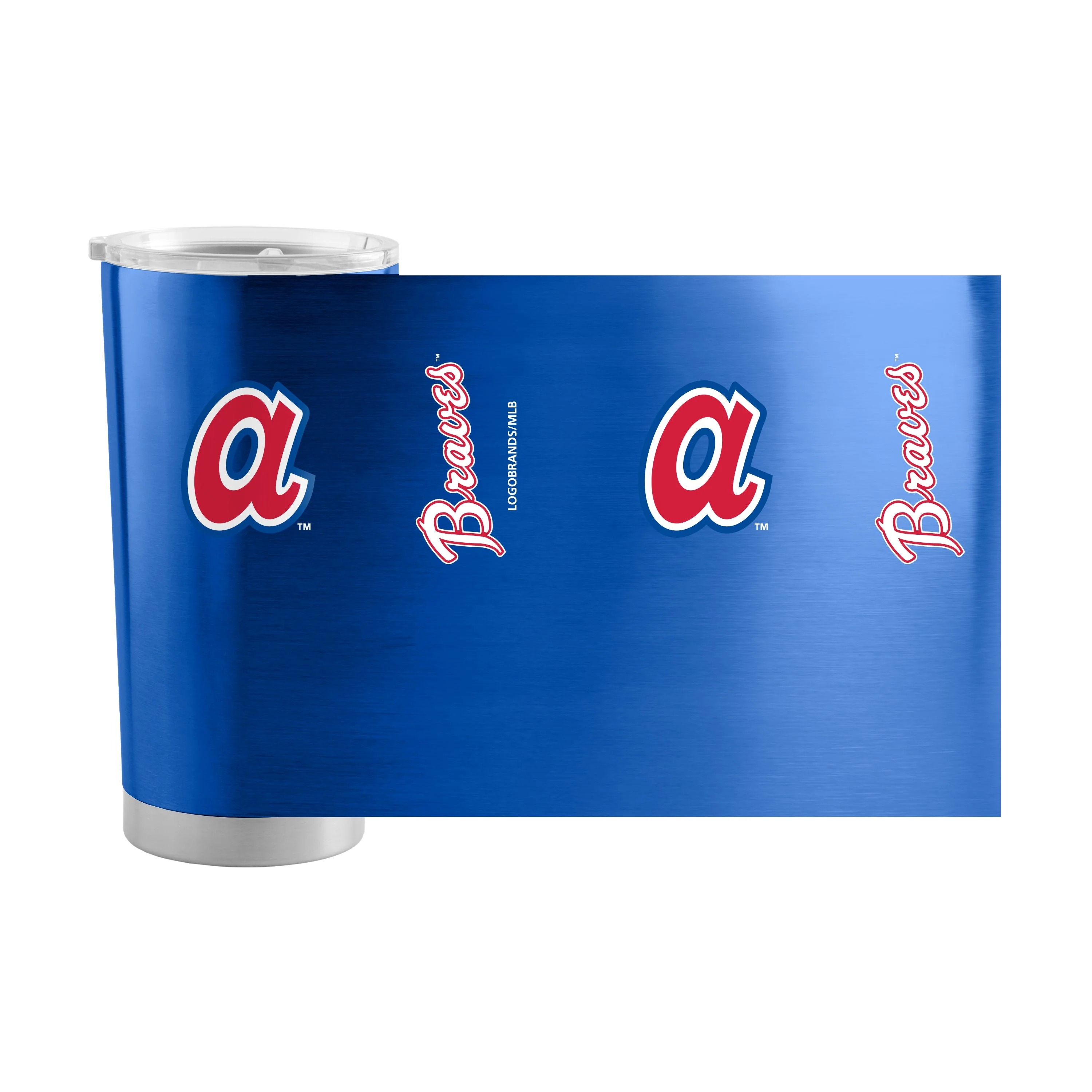 Atlanta Braves 20oz Retro A Gameday Stainless Steel Tumbler - Image 2