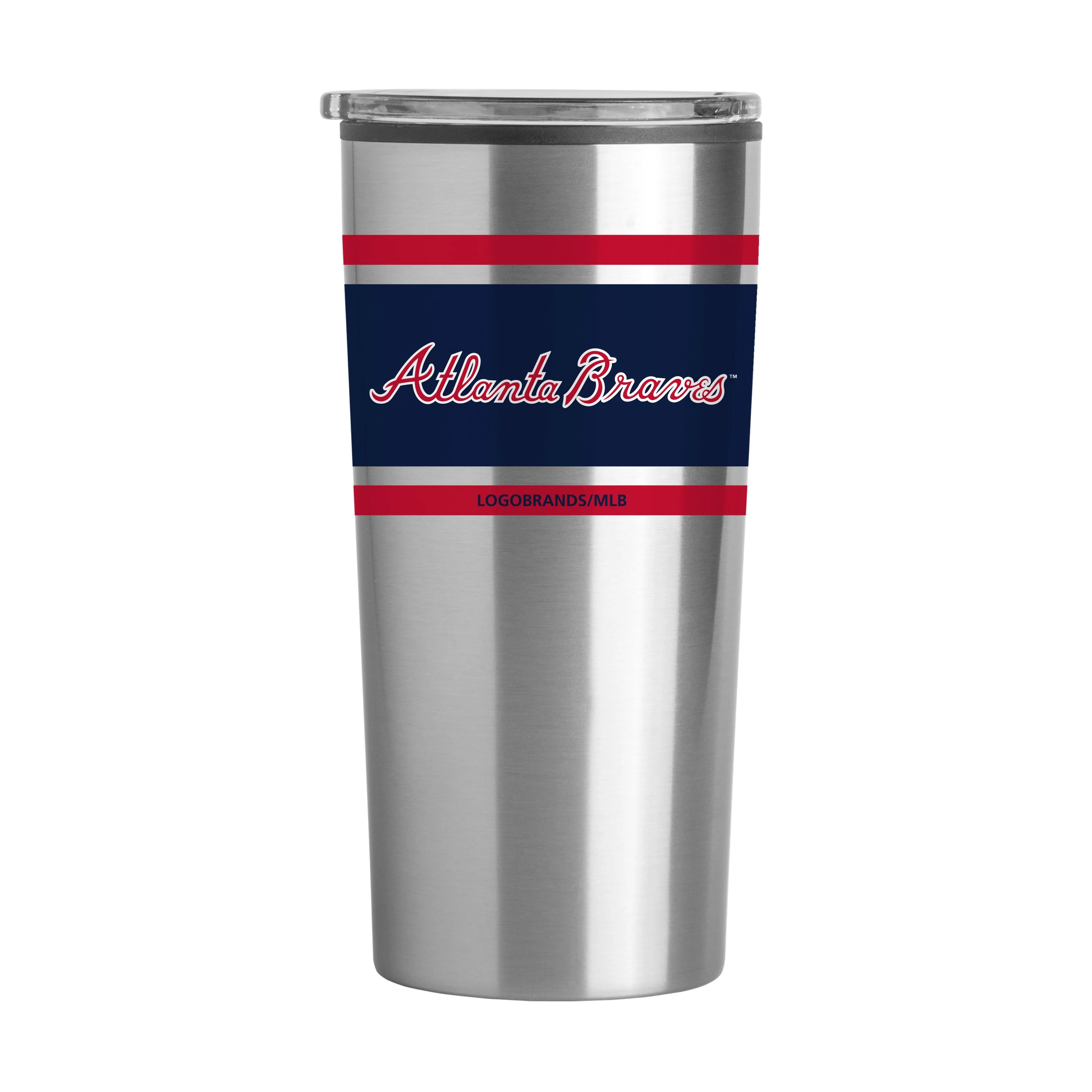 Atlanta Braves 20oz Stripe Fusion Tumbler - Image 2