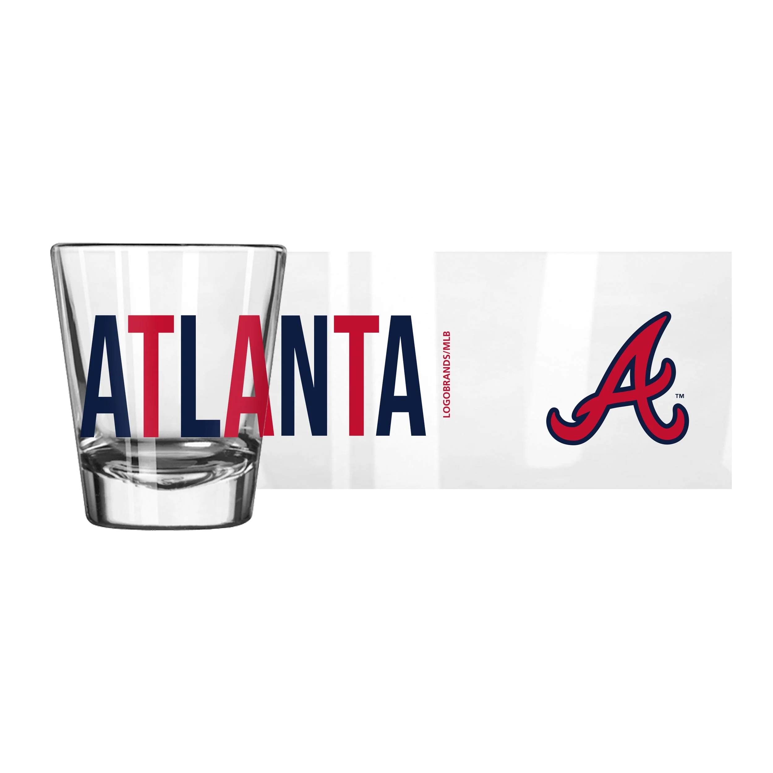 Atlanta Braves 2oz Overtime Shot Glass - Image 2