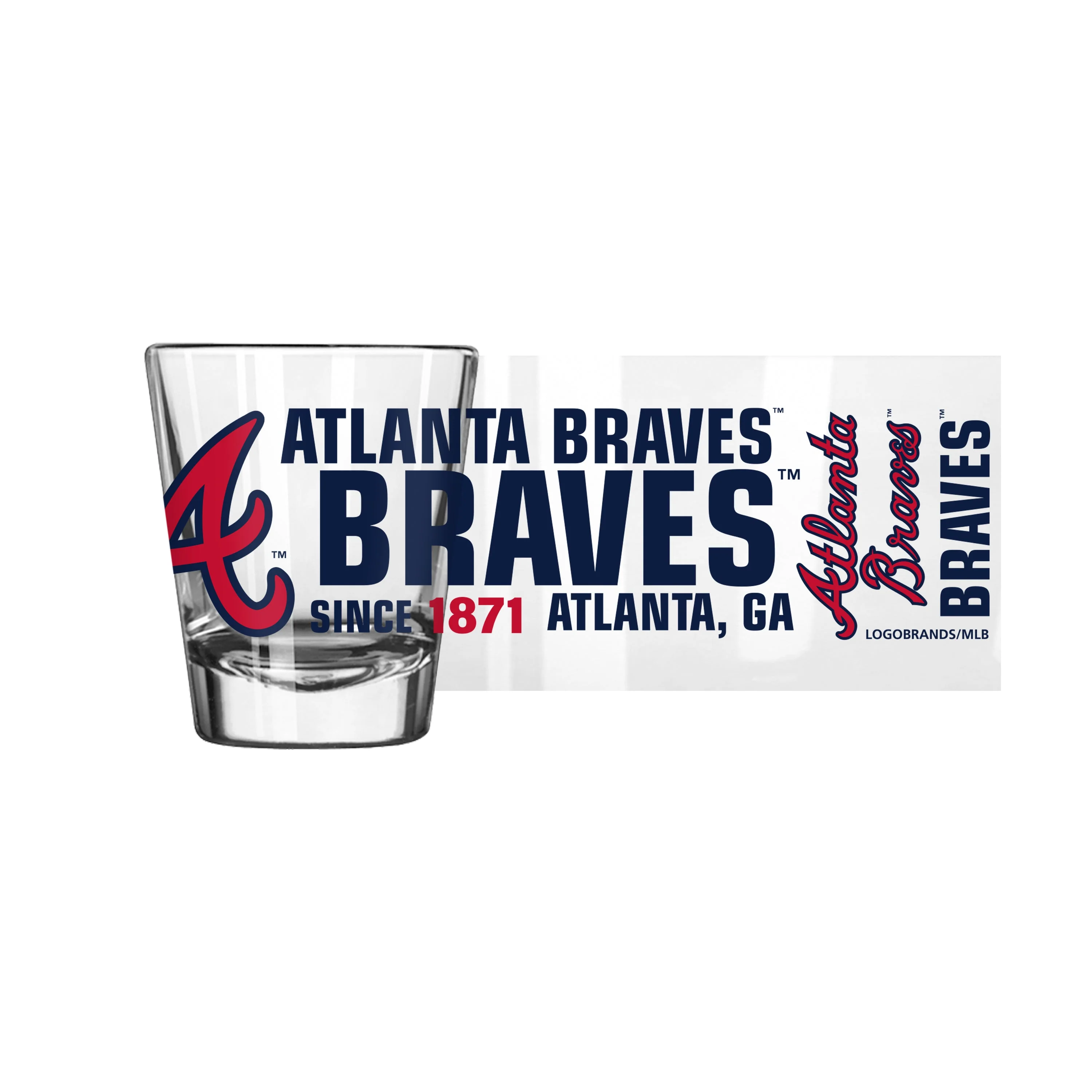 Atlanta Braves 2oz Spirit Shot Glass - Image 2