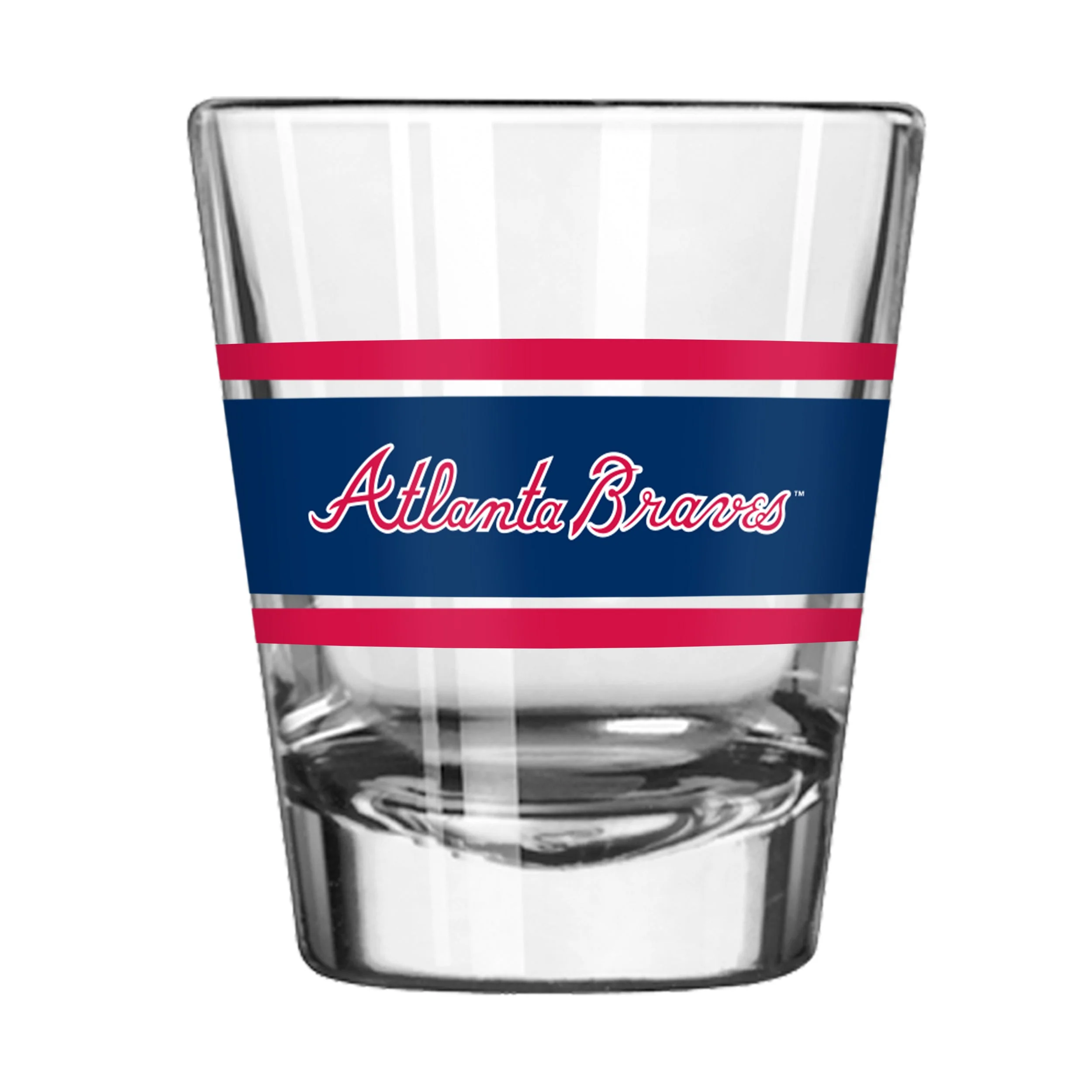 Atlanta Braves 2oz Stripe Shot Glass