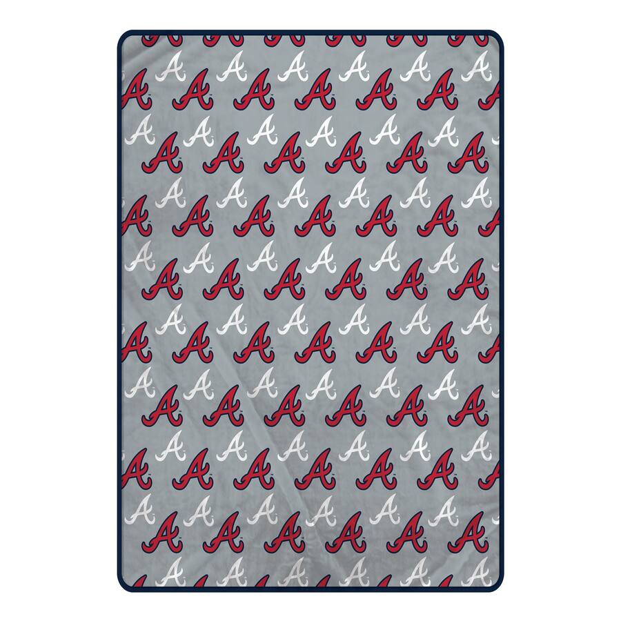 Atlanta Braves 66" x 80" Logo Roll Oversized Ultra Soft Throw Blanket