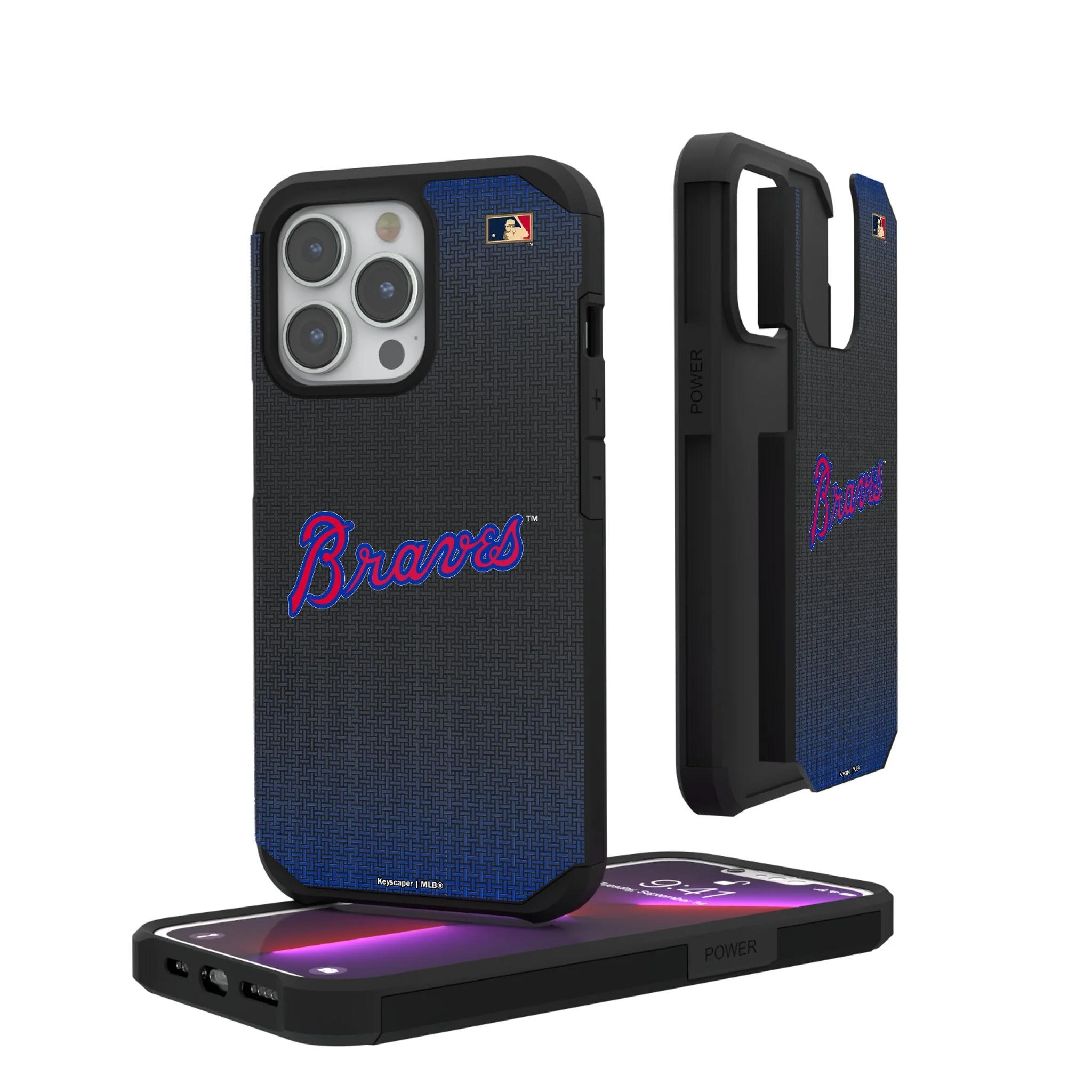 Atlanta Braves Home 2012 - Cooperstown Collection Linen Rugged Phone Case