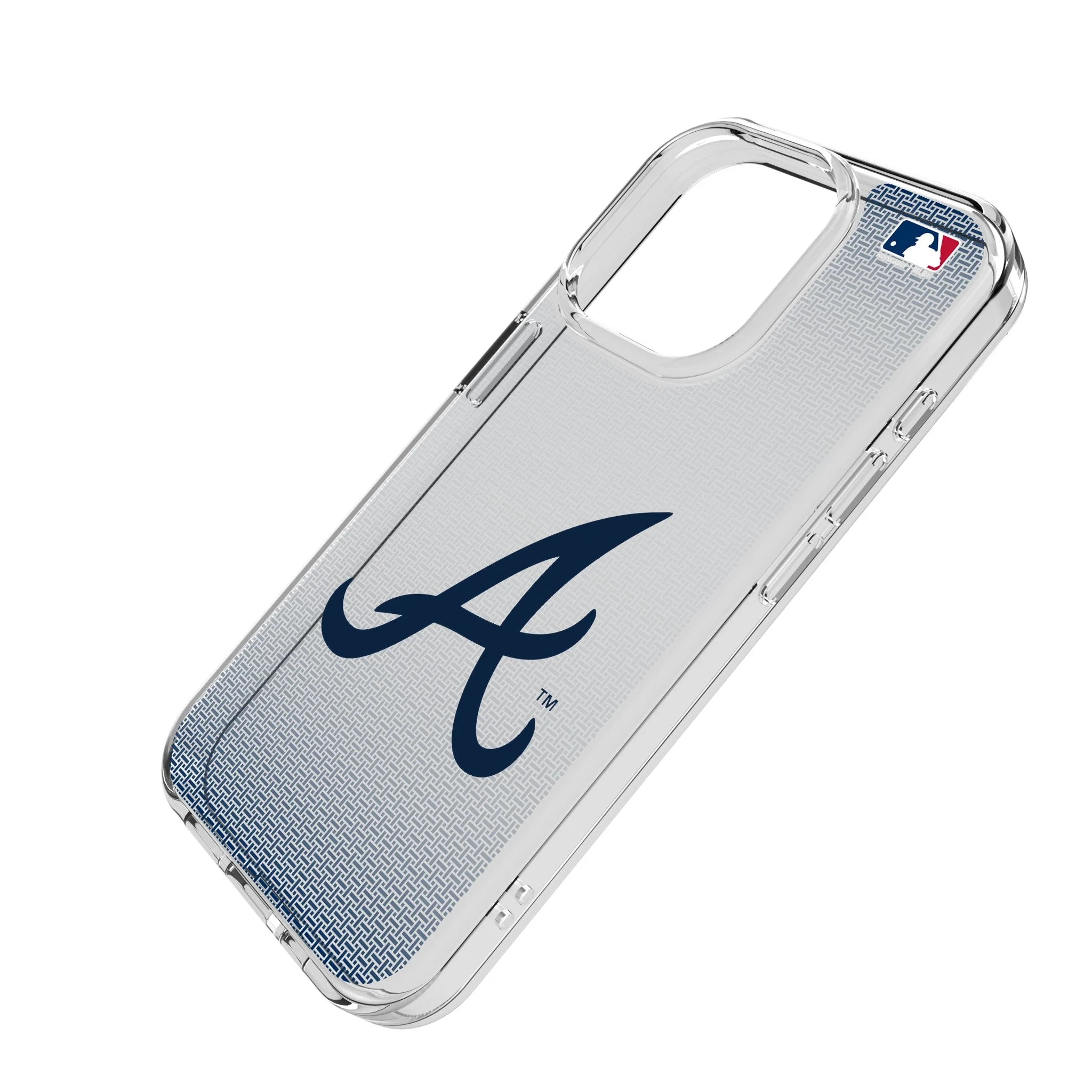 Atlanta Braves Linen Clear Phone Case for Apple iPhone - Image 2