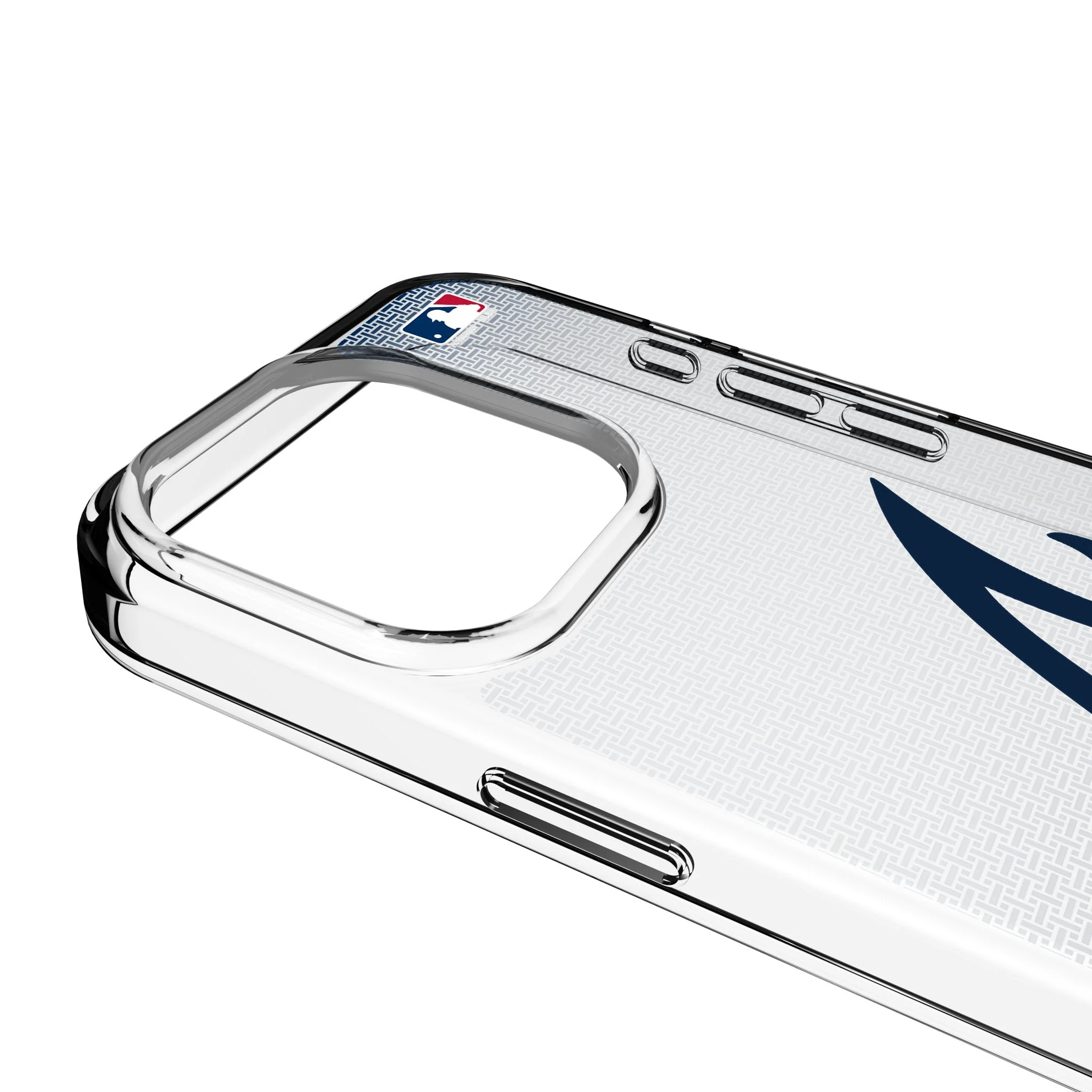 Atlanta Braves Linen Clear Phone Case for Apple iPhone - Image 3