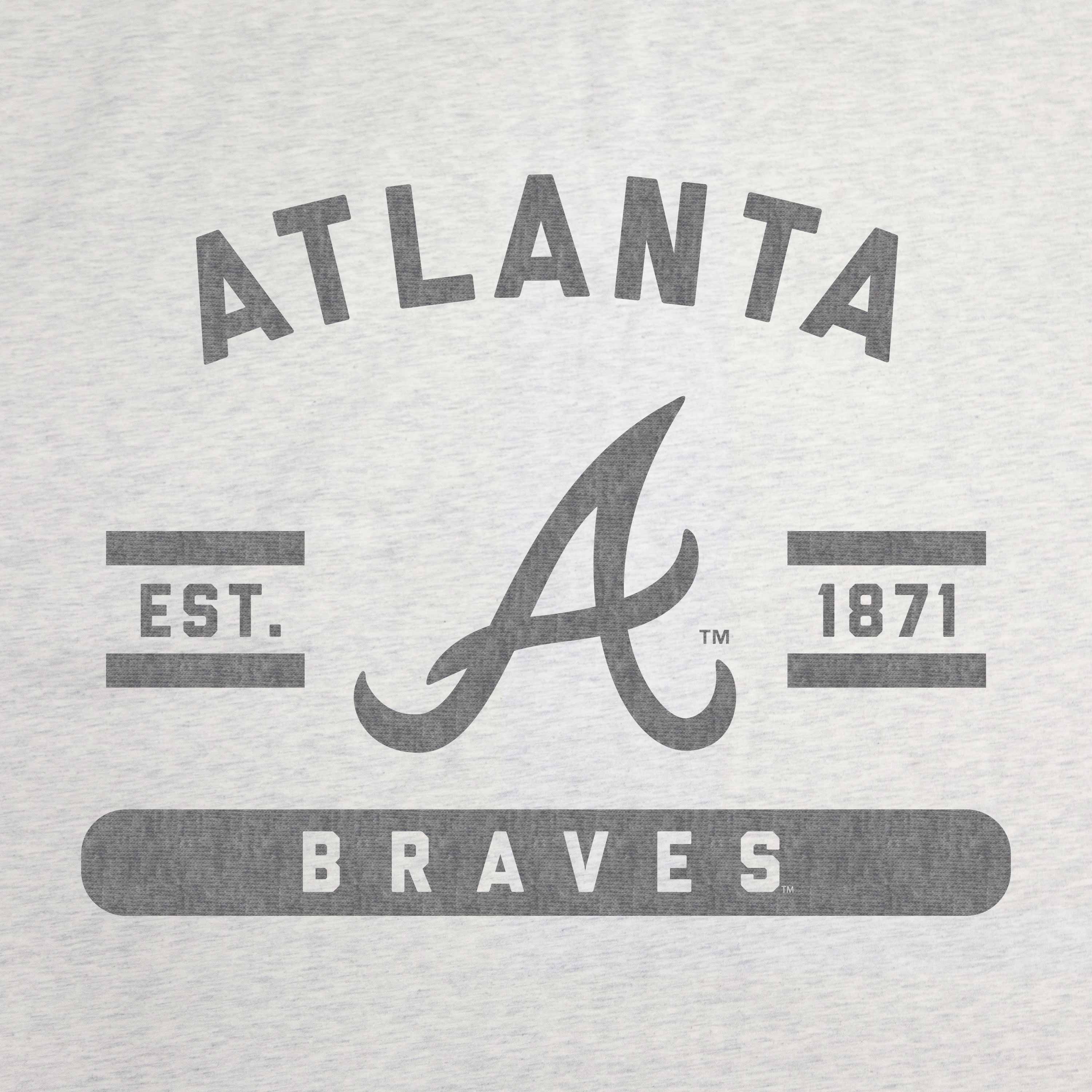 Atlanta Braves Oatmeal Sweatshirt Blanket - Image 2