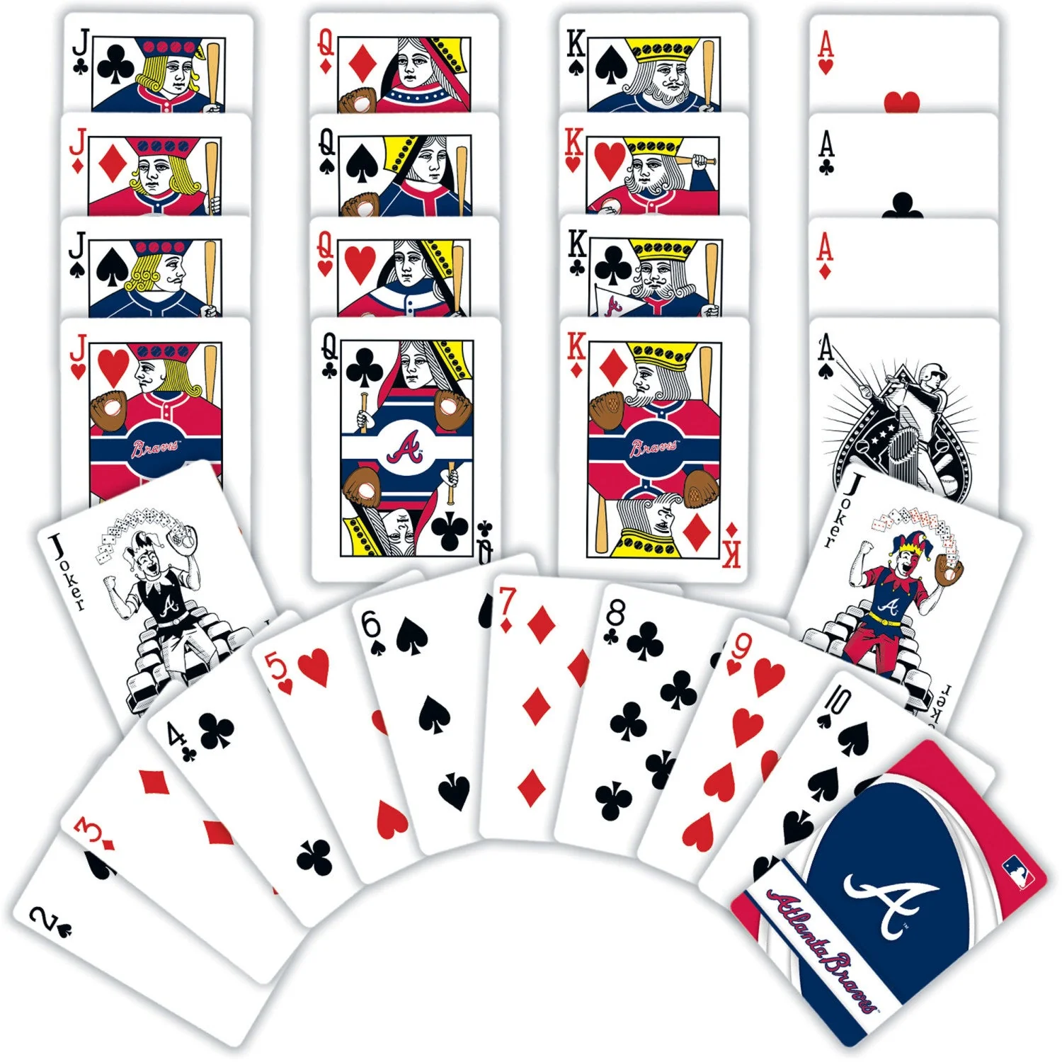 Atlanta Braves 54-Card Deck Playing Cards - Image 2