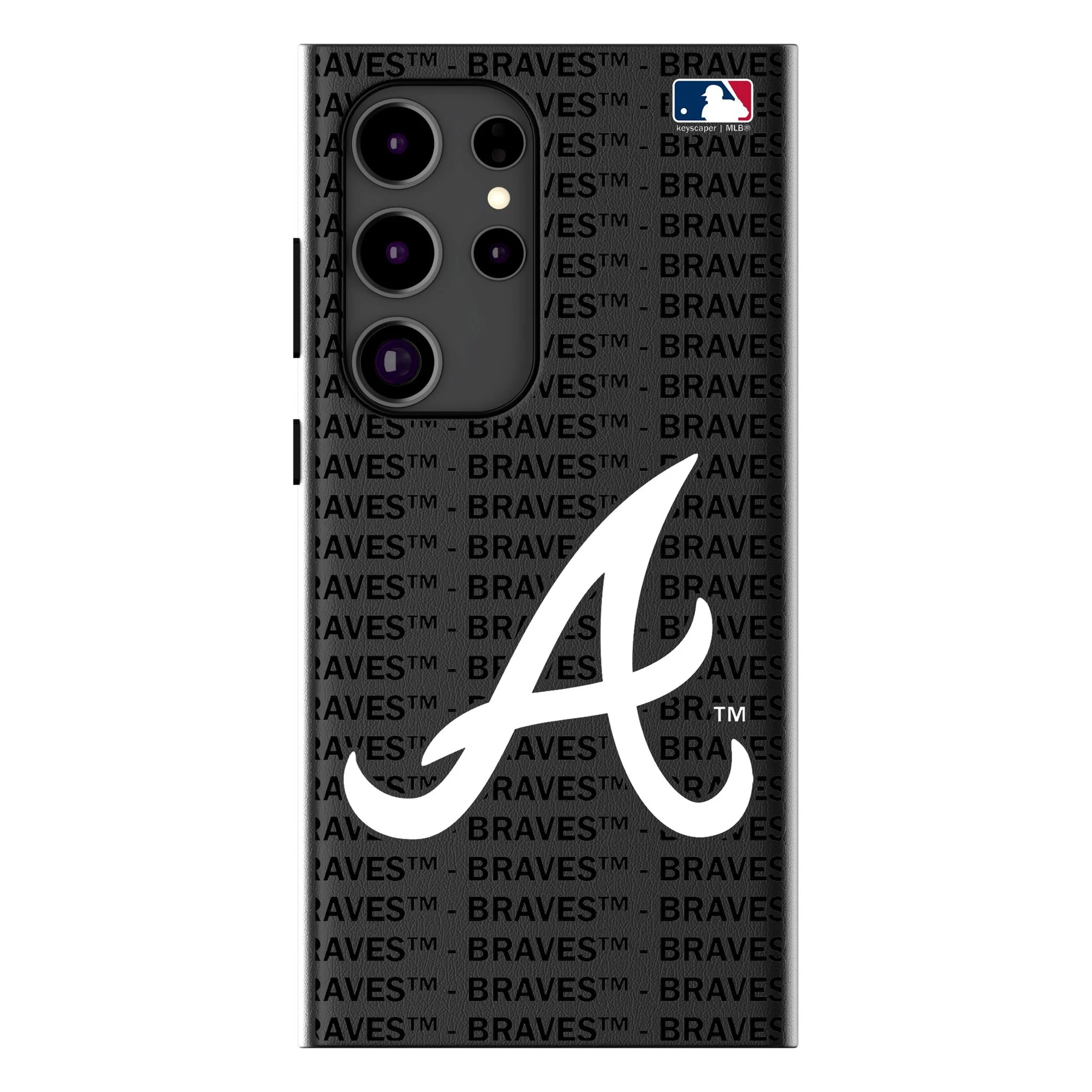 Atlanta Braves Text Backdrop MagSafe Compatible Phone Case for Samsung Galaxy