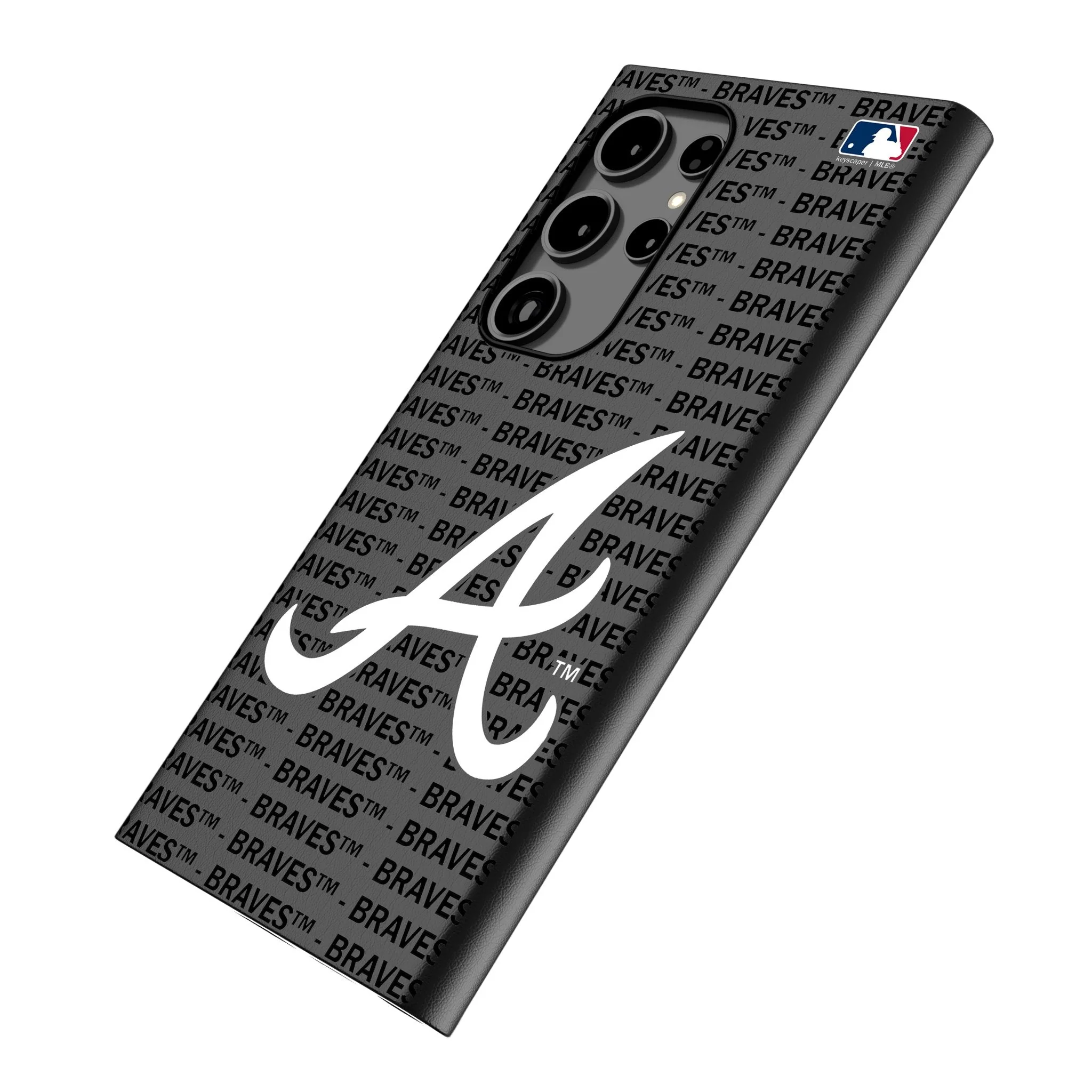 Atlanta Braves Text Backdrop MagSafe Compatible Phone Case for Samsung Galaxy - Image 2
