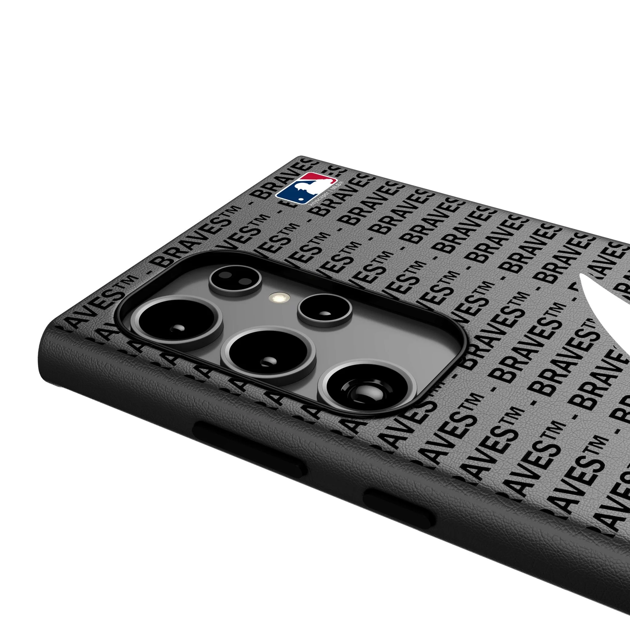 Atlanta Braves Text Backdrop MagSafe Compatible Phone Case for Samsung Galaxy - Image 4