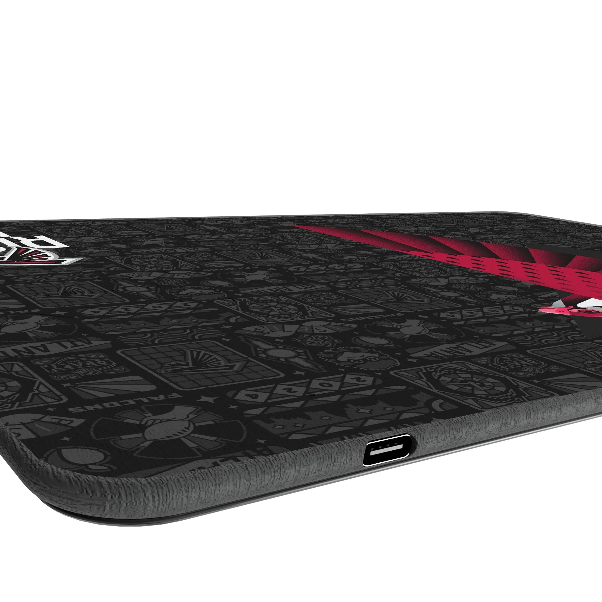 Atlanta Falcons 2024 Edition 15-Watt Wireless Charger and Mouse Pad - Image 3