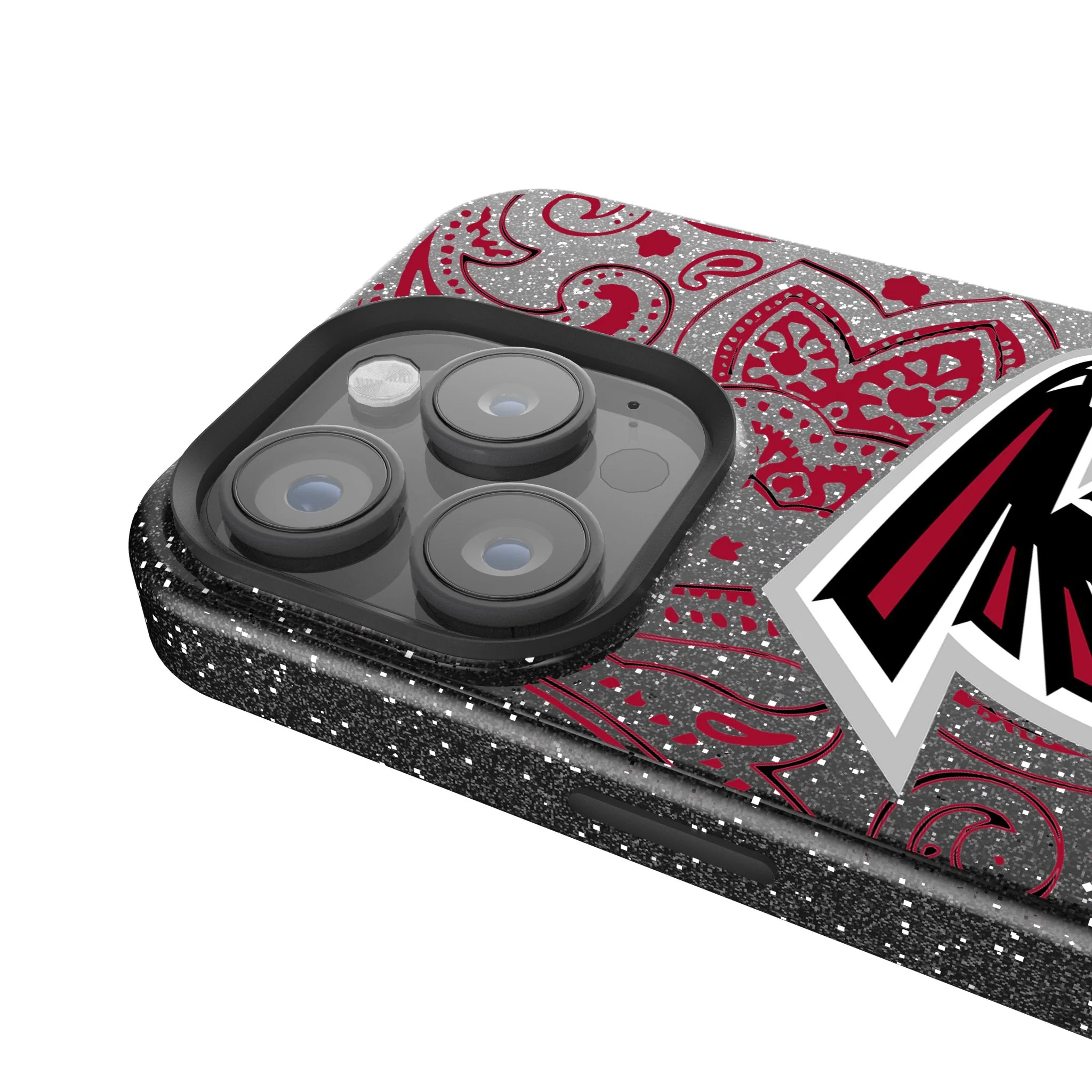 Atlanta Falcons Paisley Bling Phone Case - Image 4