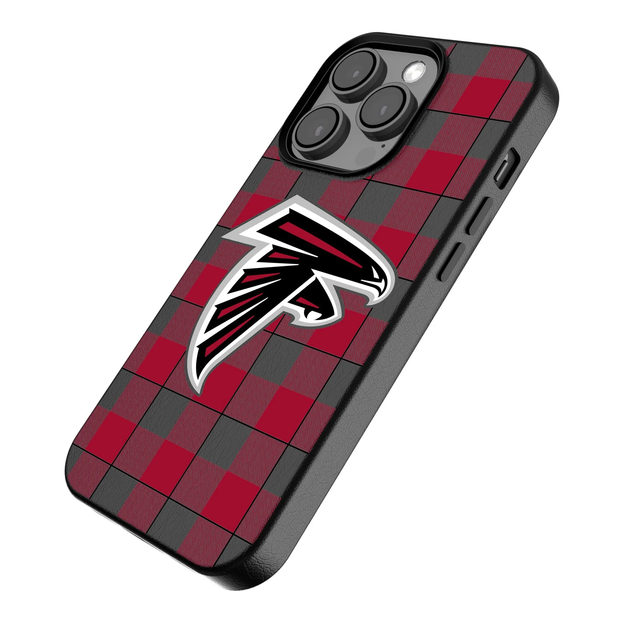 Atlanta Falcons Plaid MagSafe Compatible Phone Case for Apple iPhone - Image 2