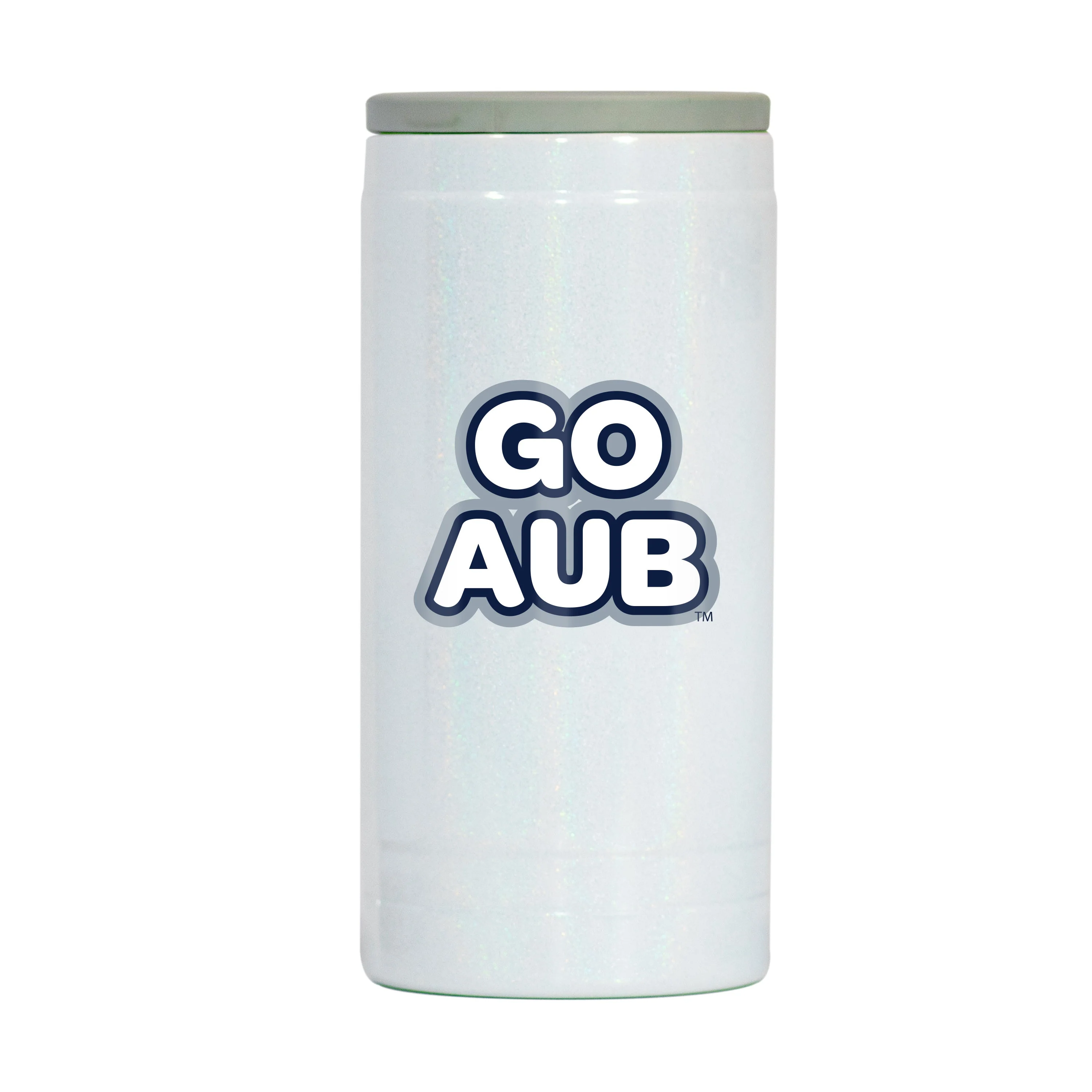 Auburn Tigers 12oz Bubble Iridescent Slim Coolie