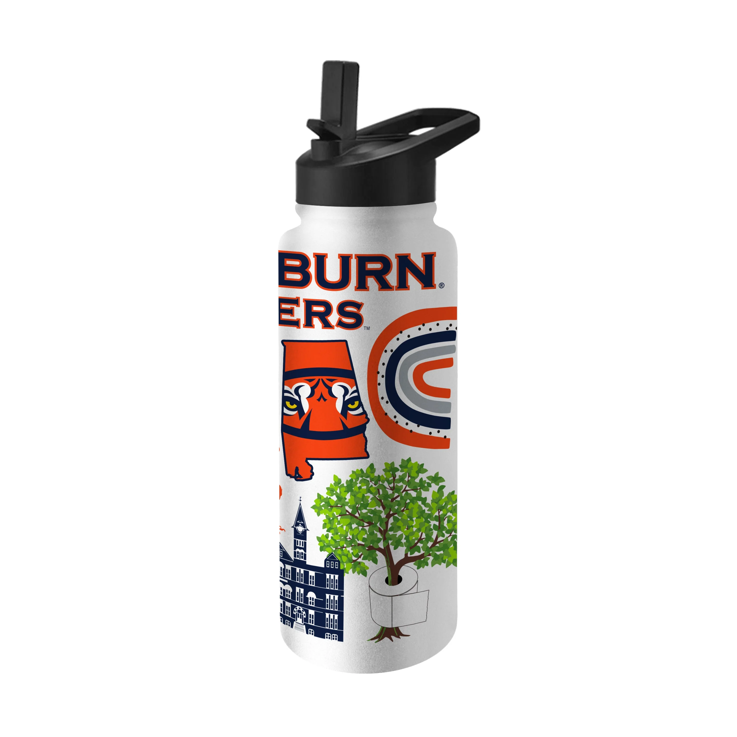 Auburn Tigers 34oz Native Quencher Bottle