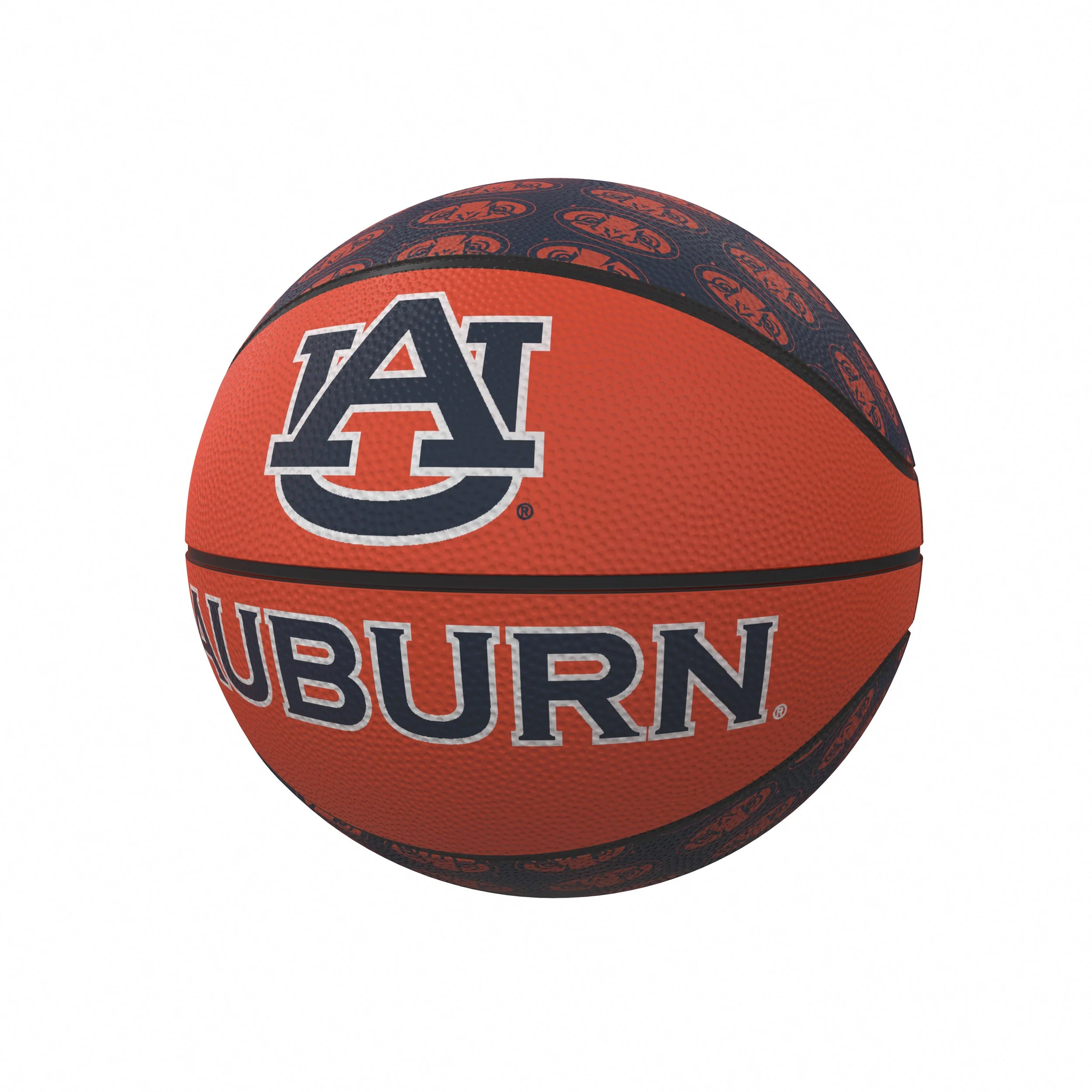 Auburn Tigers Repeating Logo Mini-Size Rubber Basketball